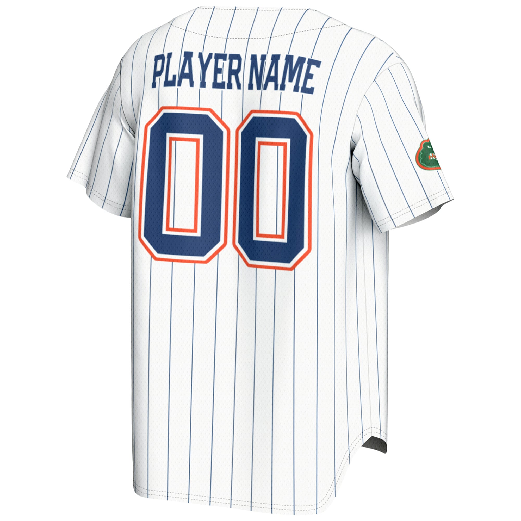 Florida Gators Unisex Baseball Lightweight Jersey White - back view