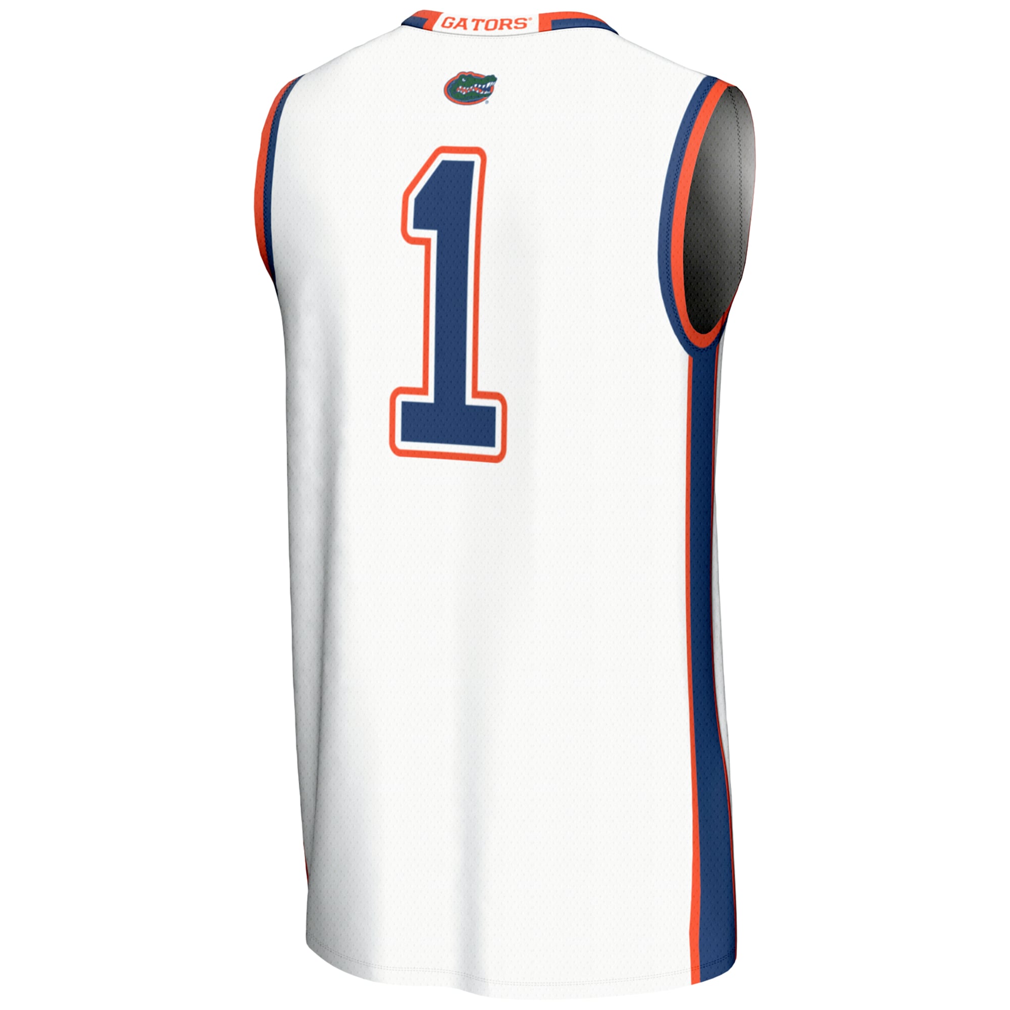 #70 Florida Gators Unisex Lightweight Basketball Jersey White - back view