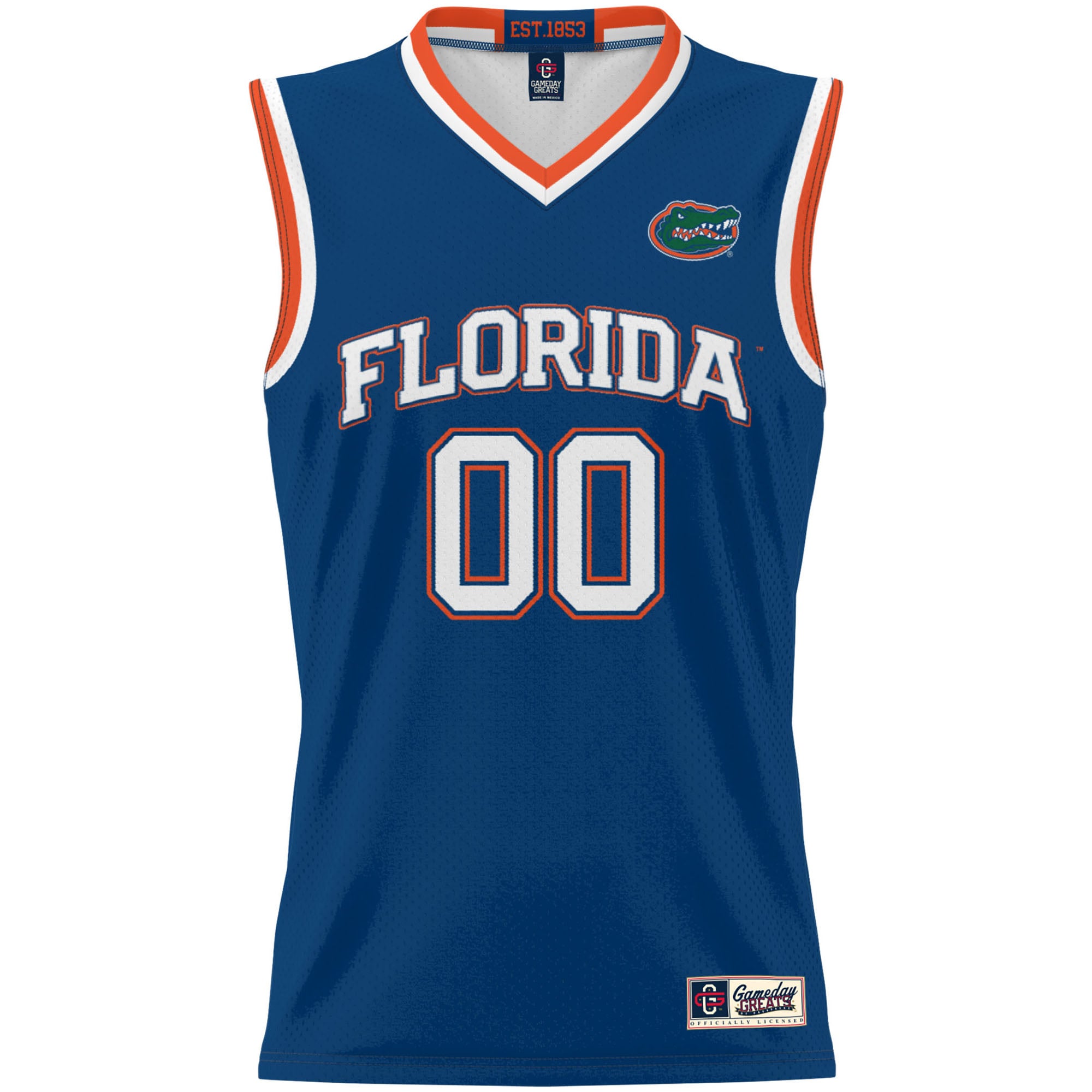 Florida Gators Youth Lightweight Men's Basketball Jersey Royal - front view