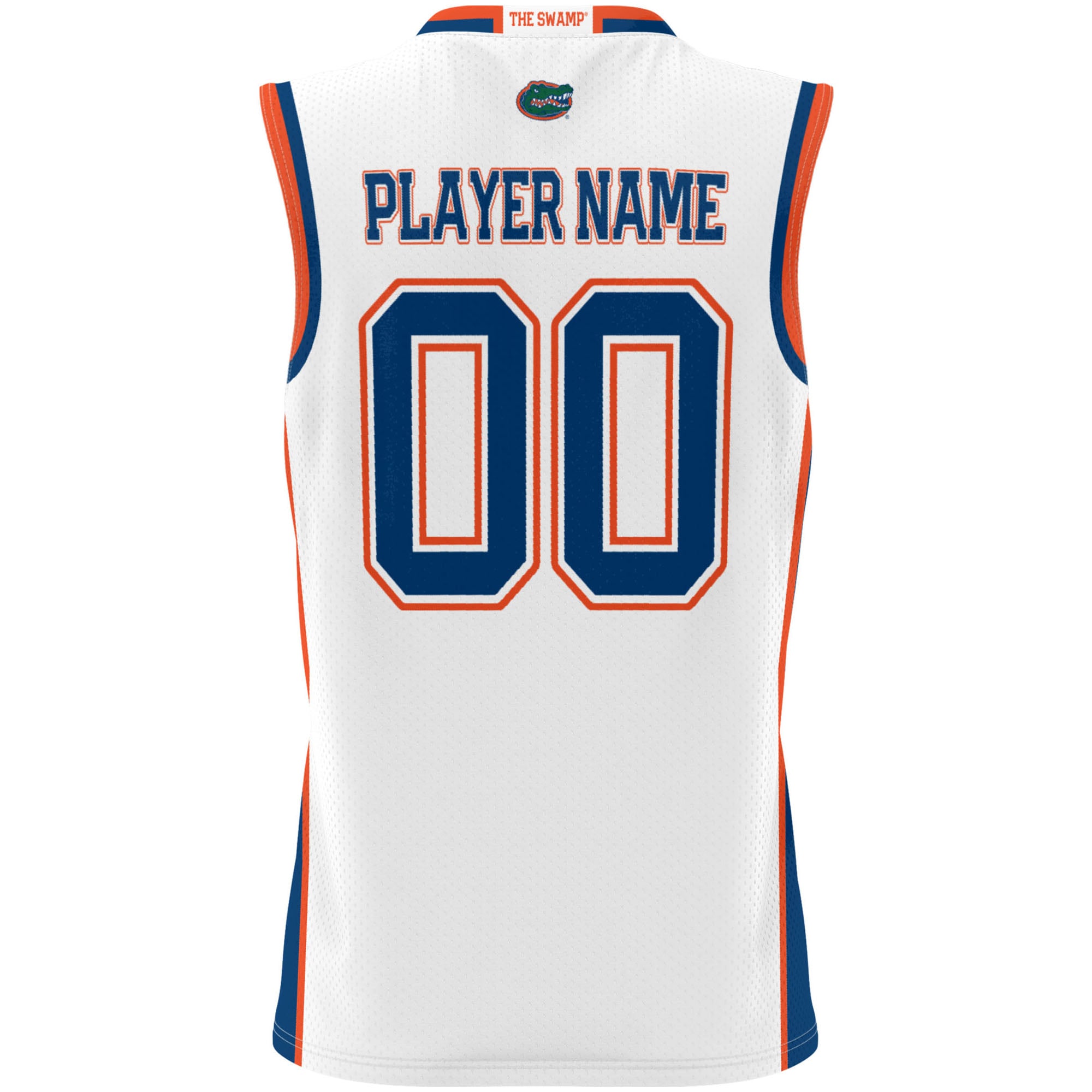 Florida Gators Unisex Lightweight Men's Basketball Jersey White - back view