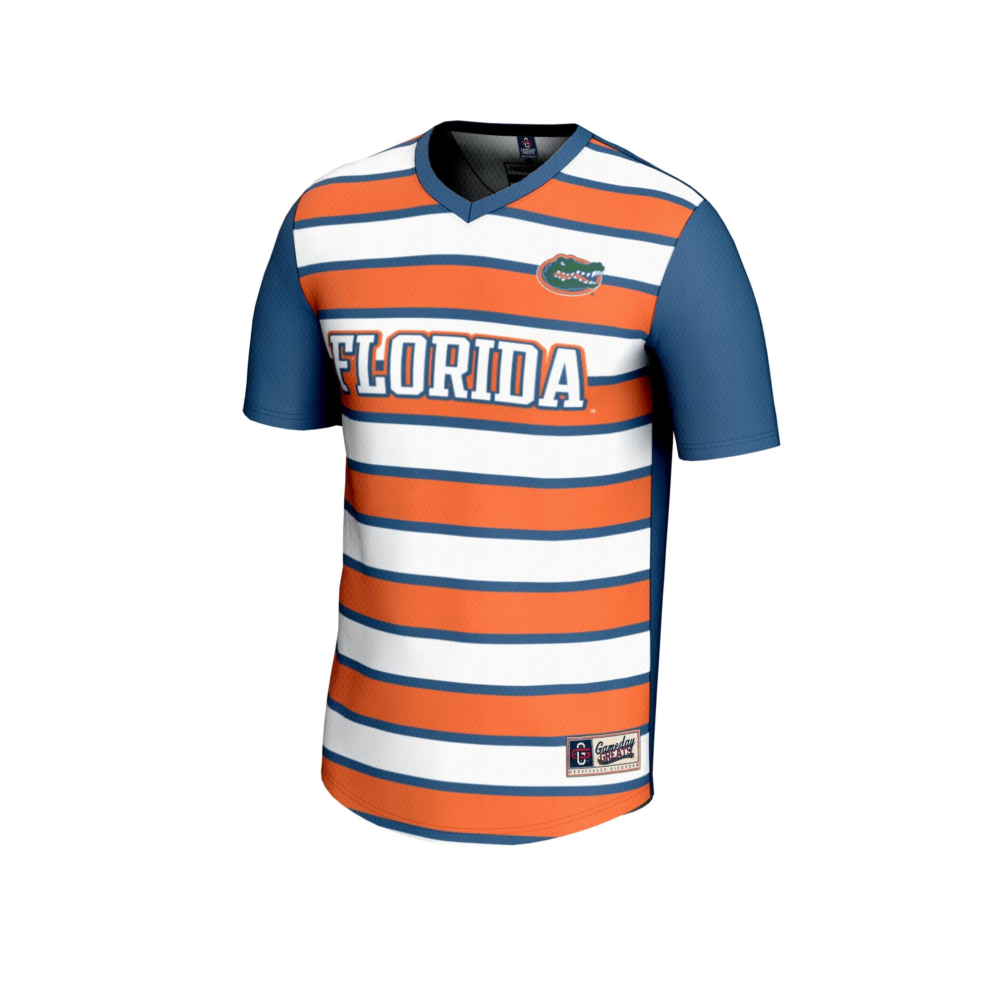 #1 Florida Gators Unisex Lightweight Soccer Fashion Jersey Royal - front view