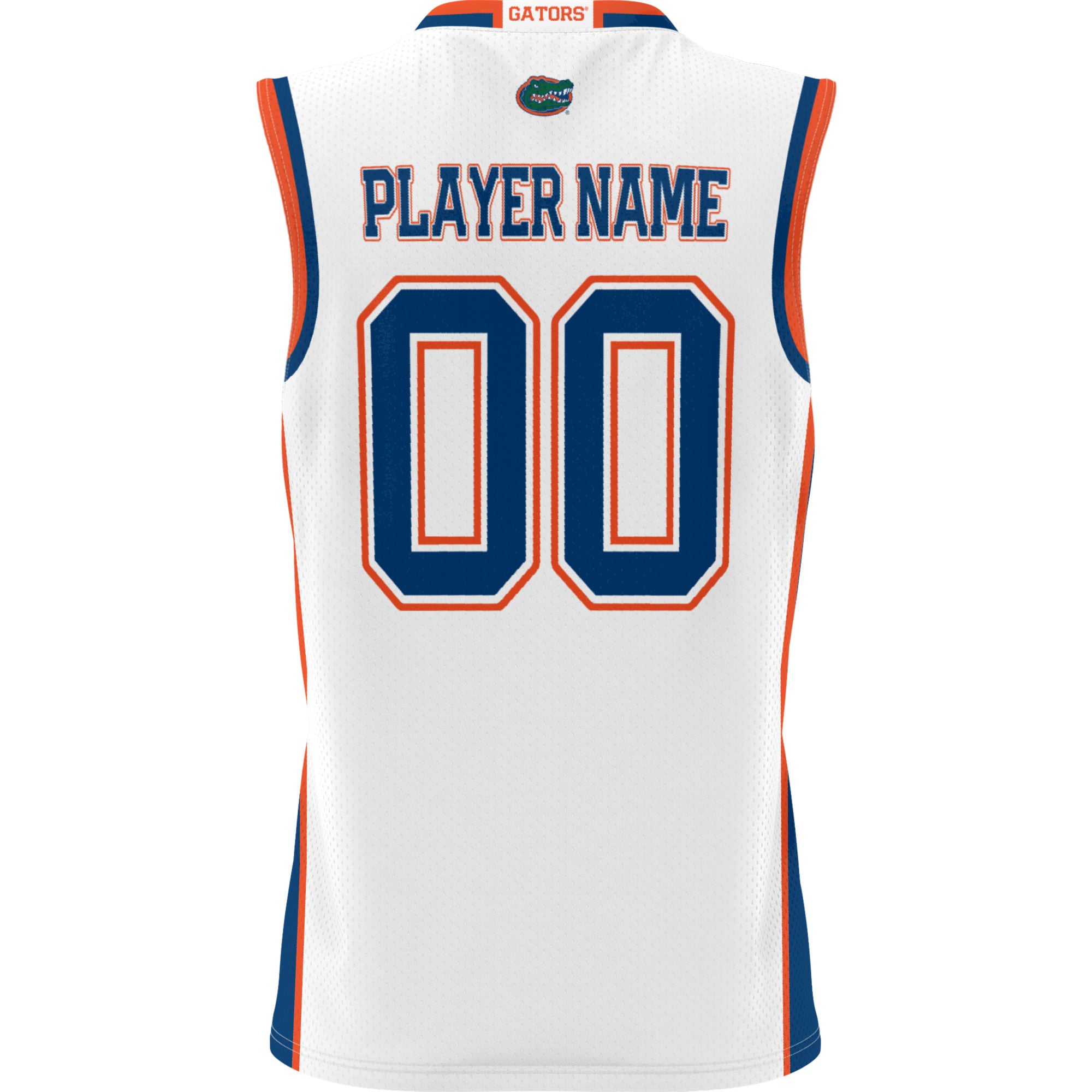 Florida Gators Unisex Lightweight Women's Basketball Jersey White - back view