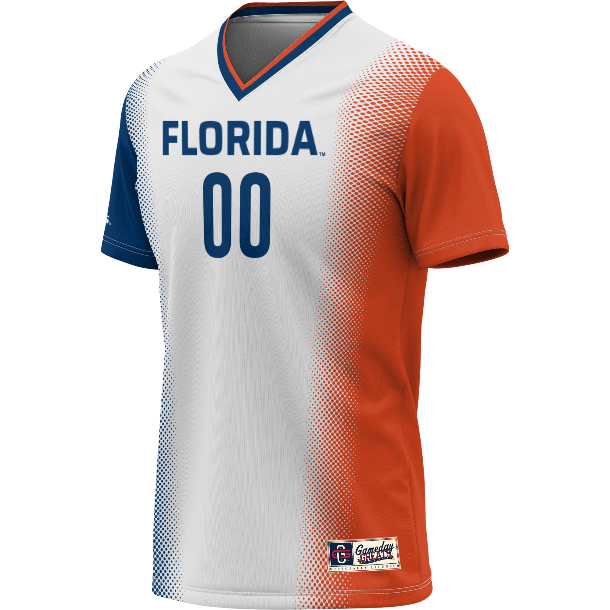 Florida Gators Youth Lightweight Women's Soccer Jersey White - front view