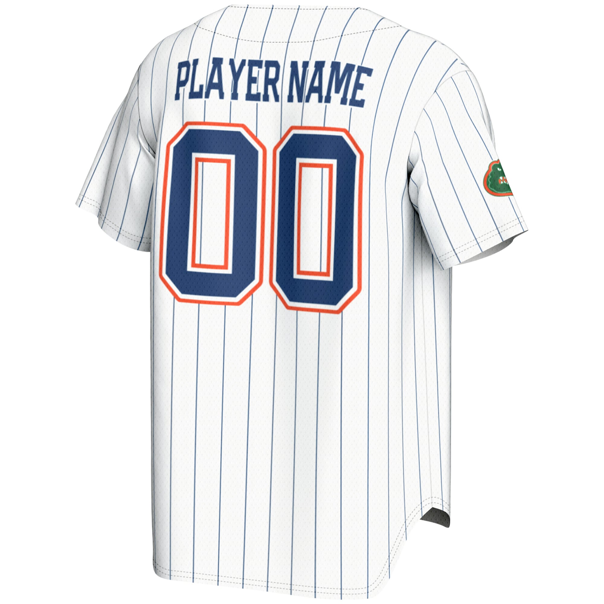 Florida Gators Youth Baseball Lightweight Jersey White - back view