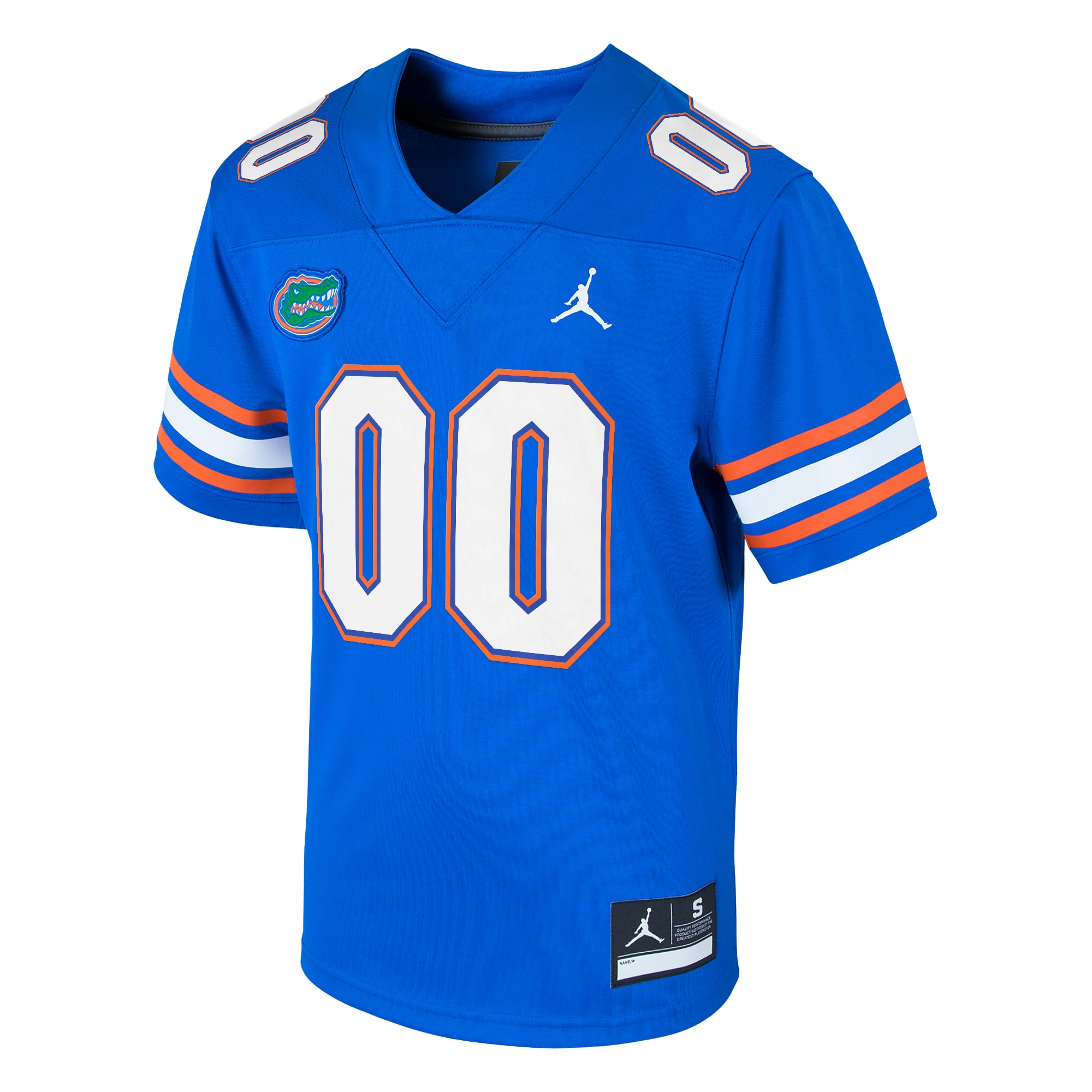 Florida Gators Youth Custom Football Jersey - Royal - front view