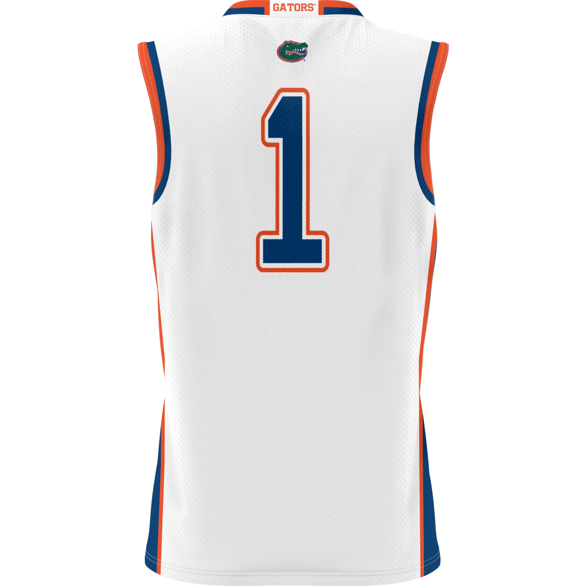 #70 Florida Gators Youth Lightweight Basketball Jersey White - back view
