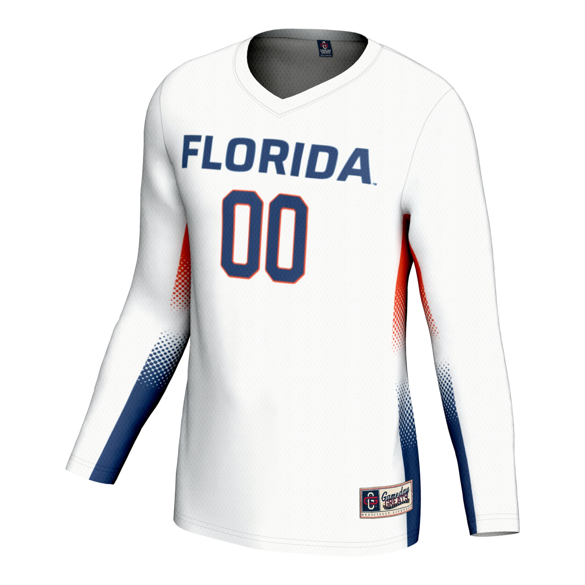 Florida Gators Youth Lightweight Volleyball Jersey White - front view