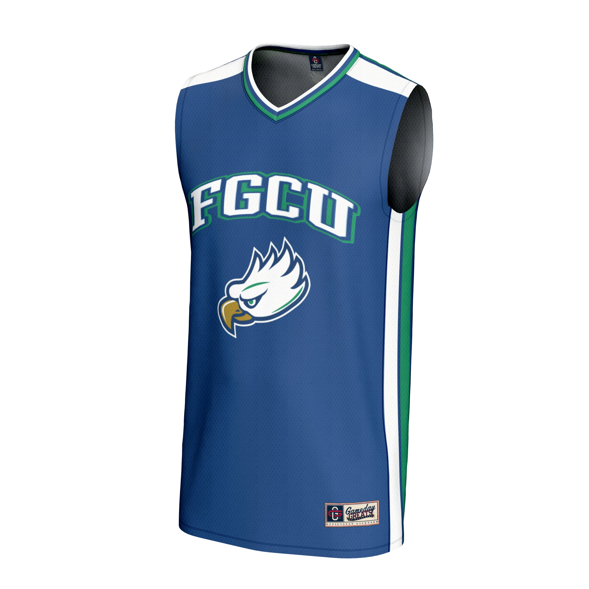 Florida Gulf Coast Eagles Basketball Jersey Blue - front view