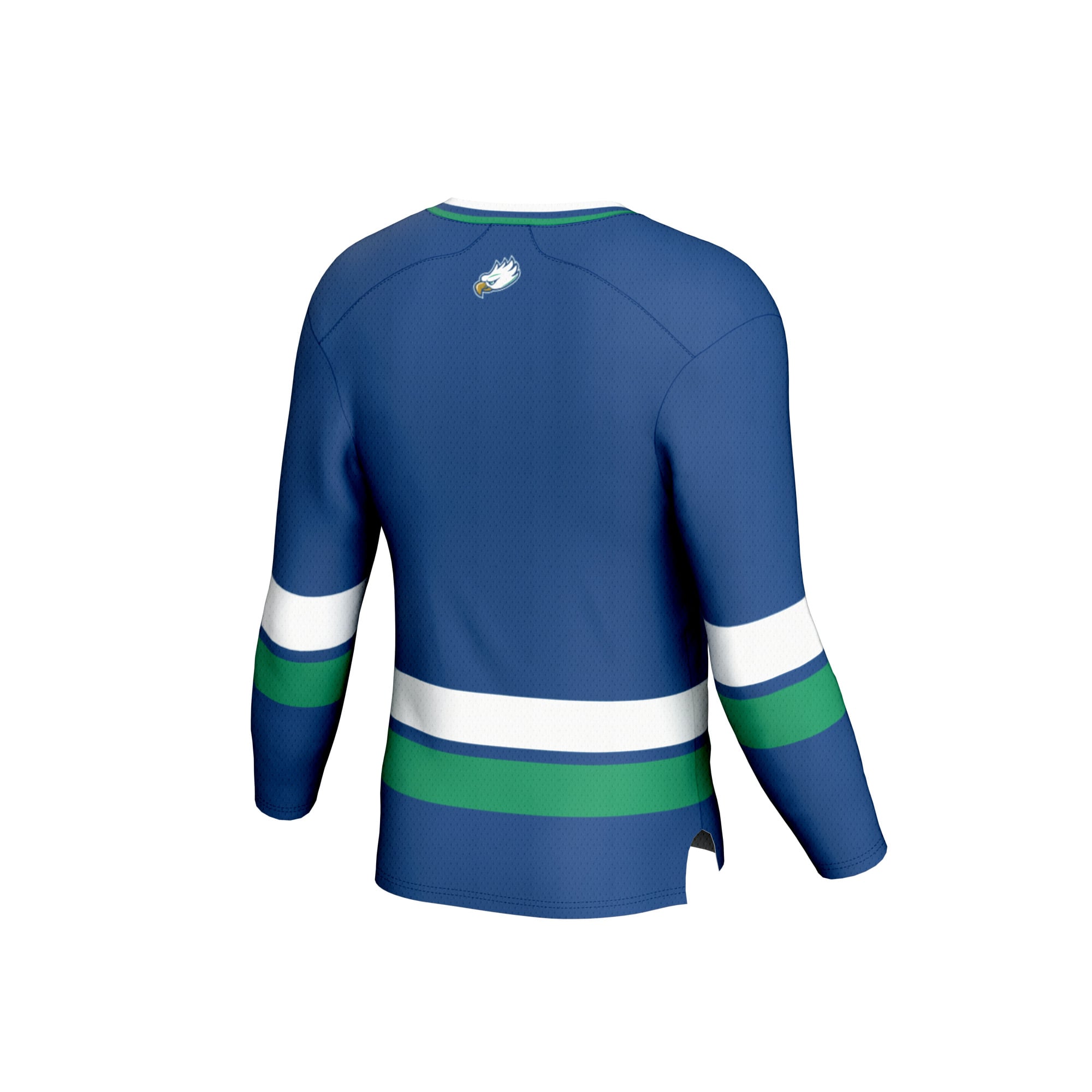 Florida Gulf Coast Eagles Youth Hockey Jersey Blue - back view