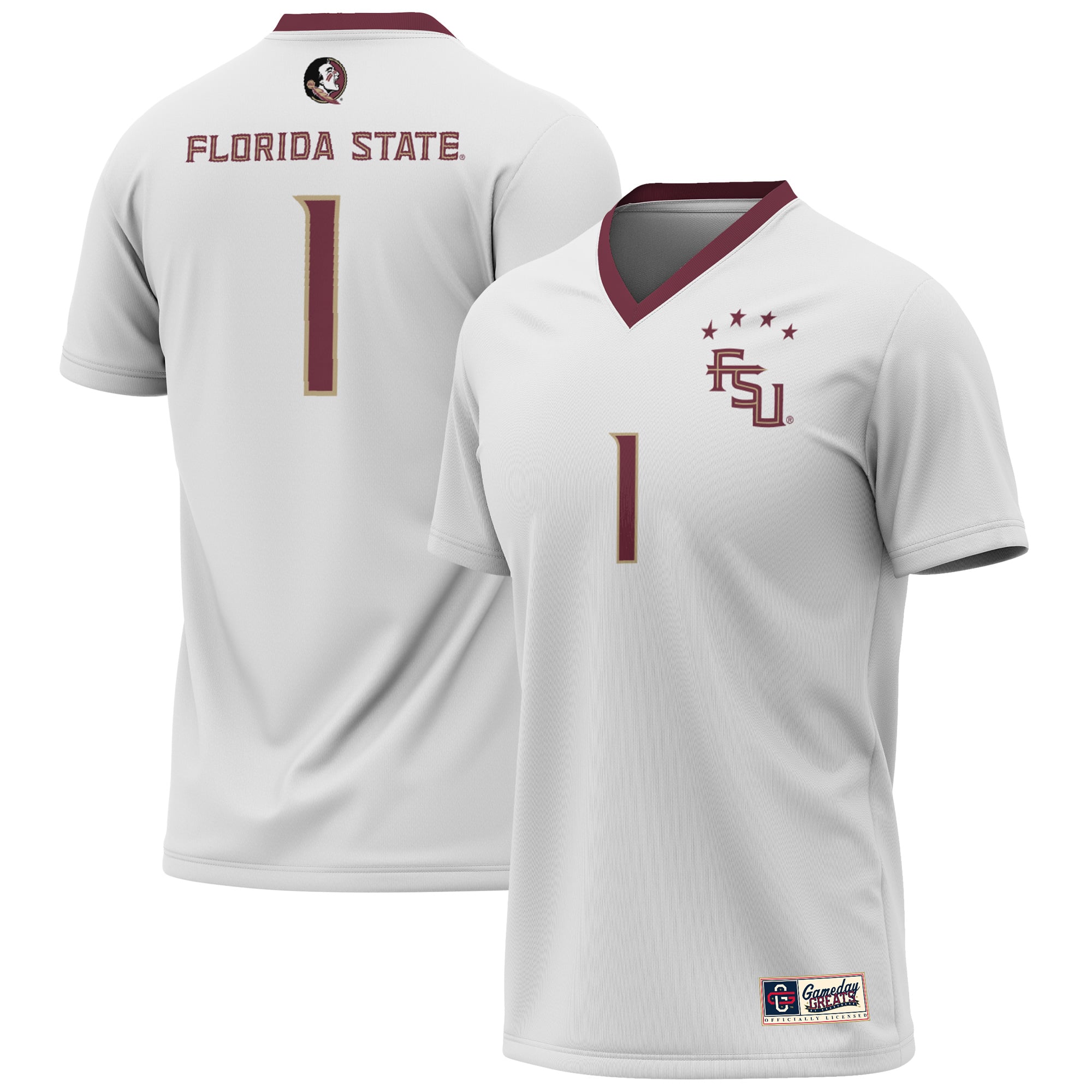 Florida State Seminoles 2023 NCAA Women's Soccer National Champions Four-Star - front and back view