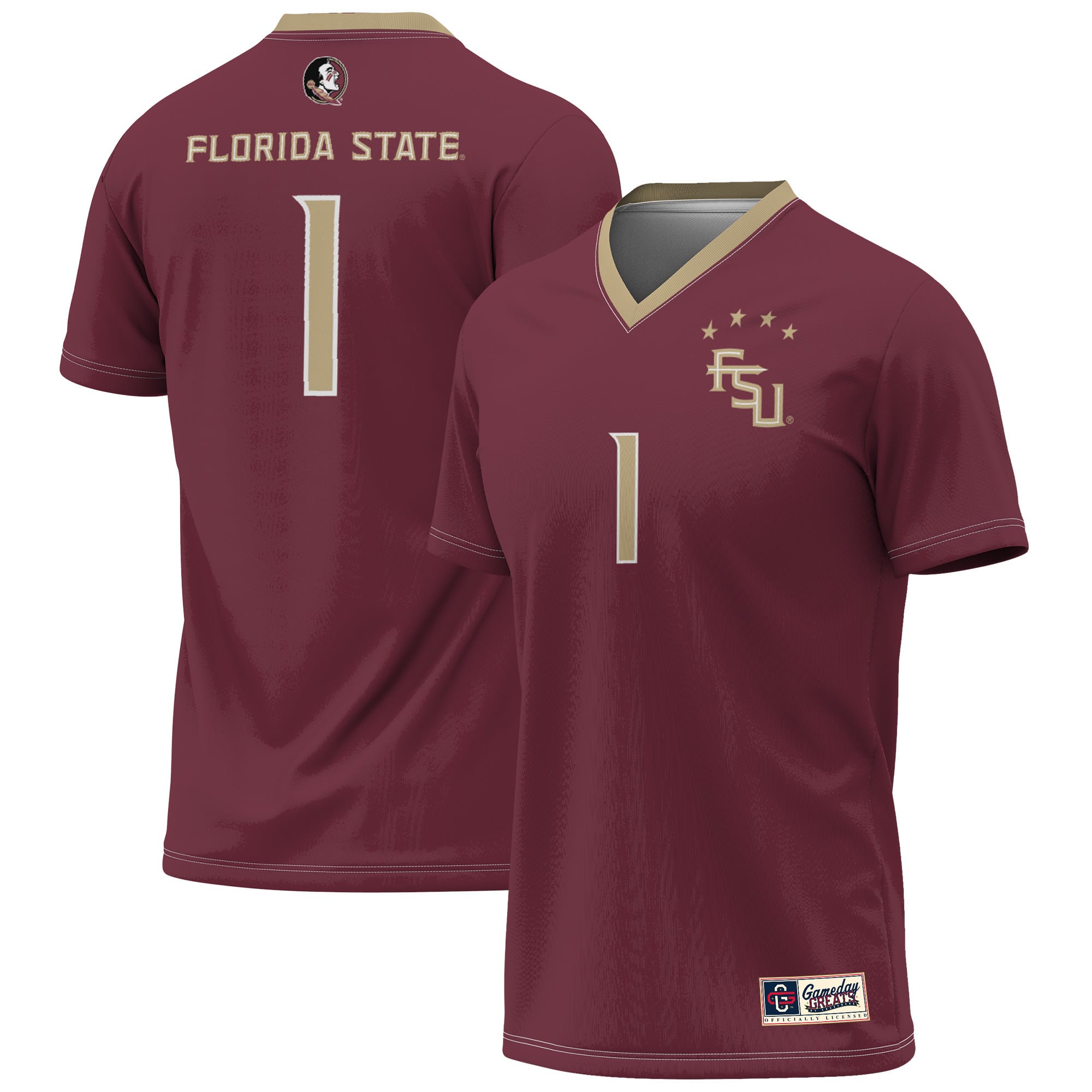 Florida State Seminoles Youth 2023 NCAA Women's Soccer National Champions - front and back view