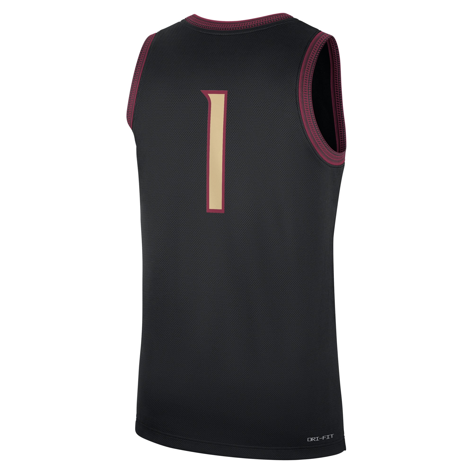 #1 Florida State Seminoles Alternate Jersey Black - back view