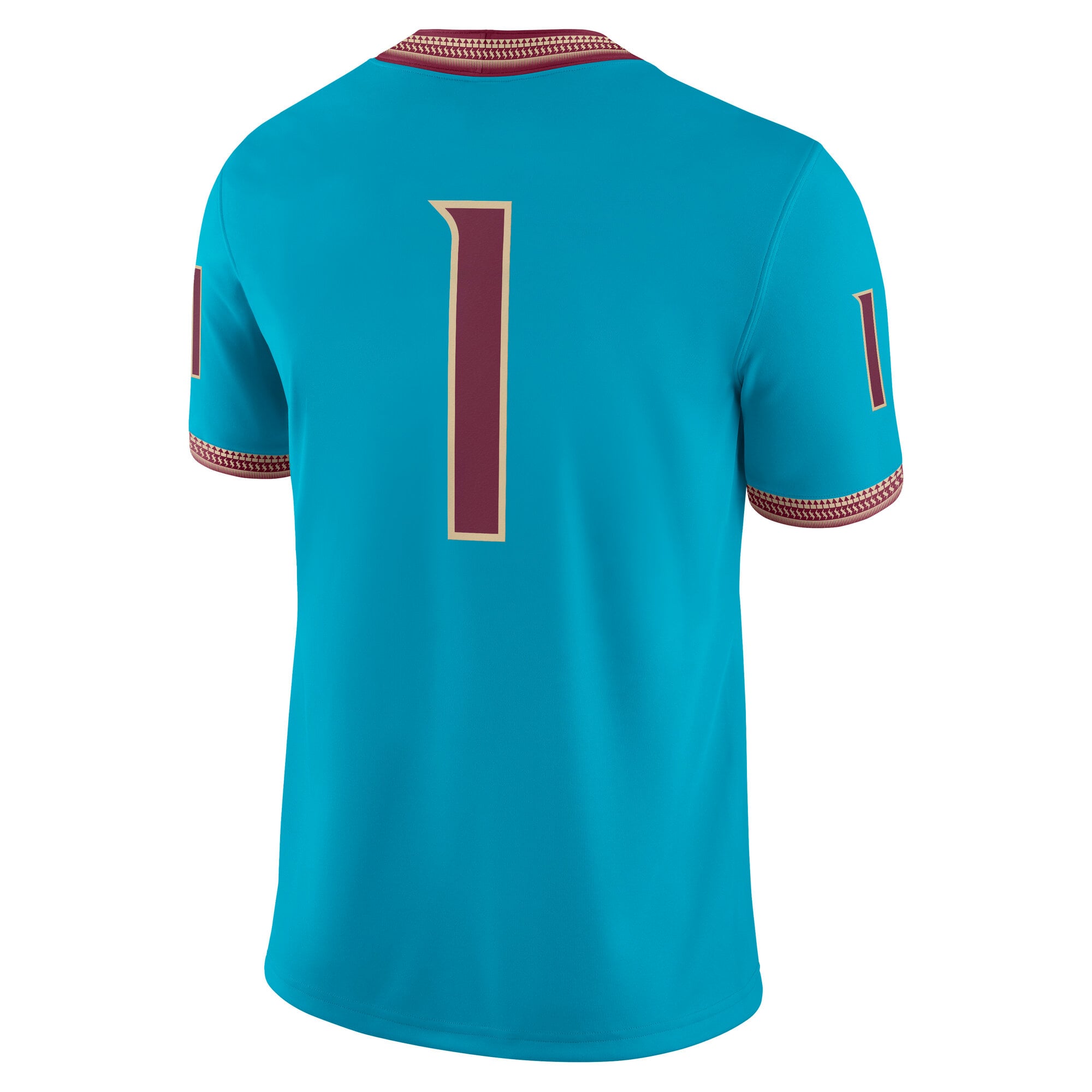 Florida State Seminoles Alternate Jersey Turquoise - back view