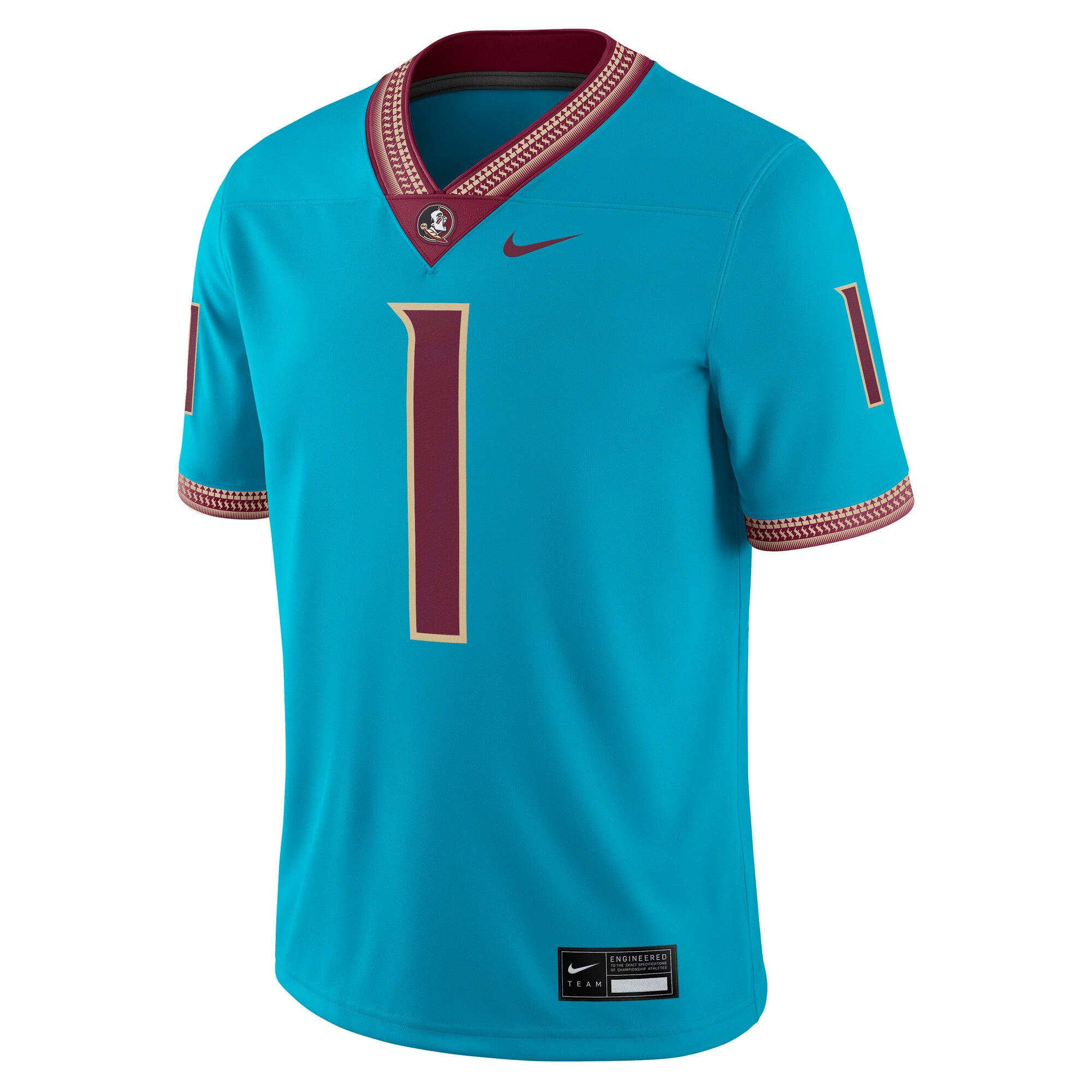 Florida State Seminoles Alternate Jersey Turquoise - front view