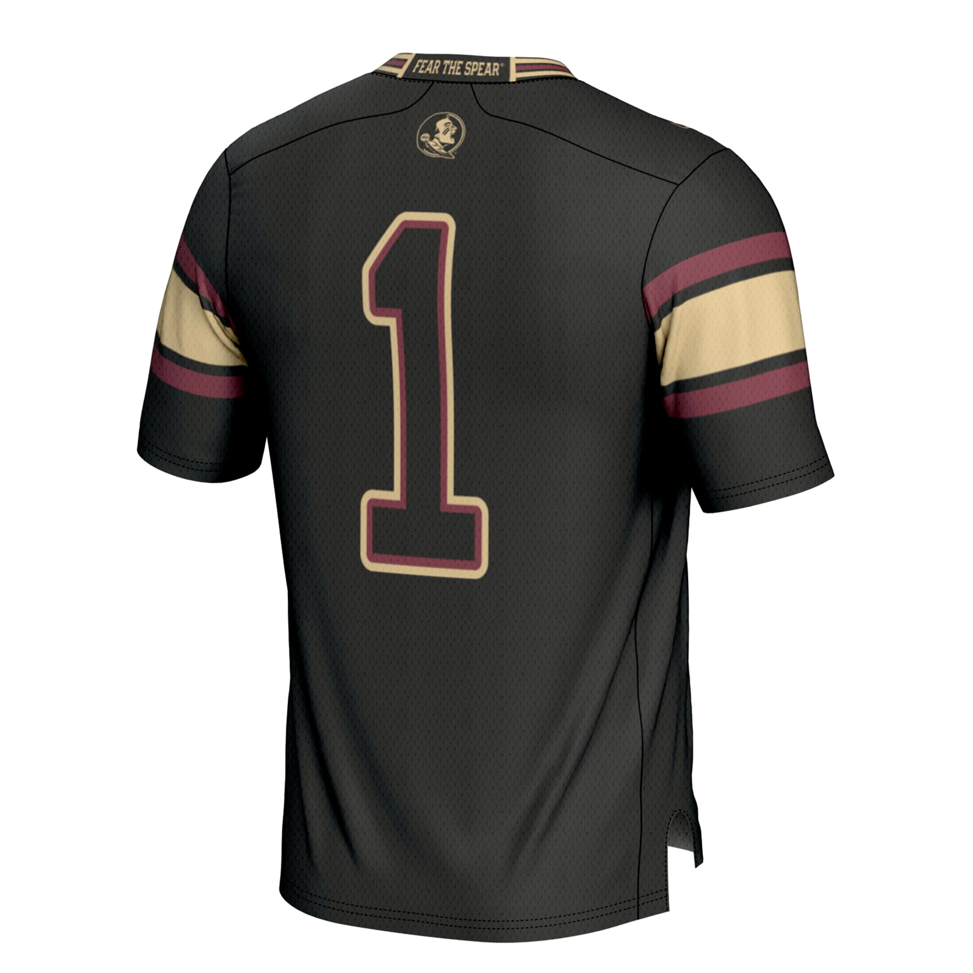 #1 Florida State Seminoles Football Jersey Black - back view
