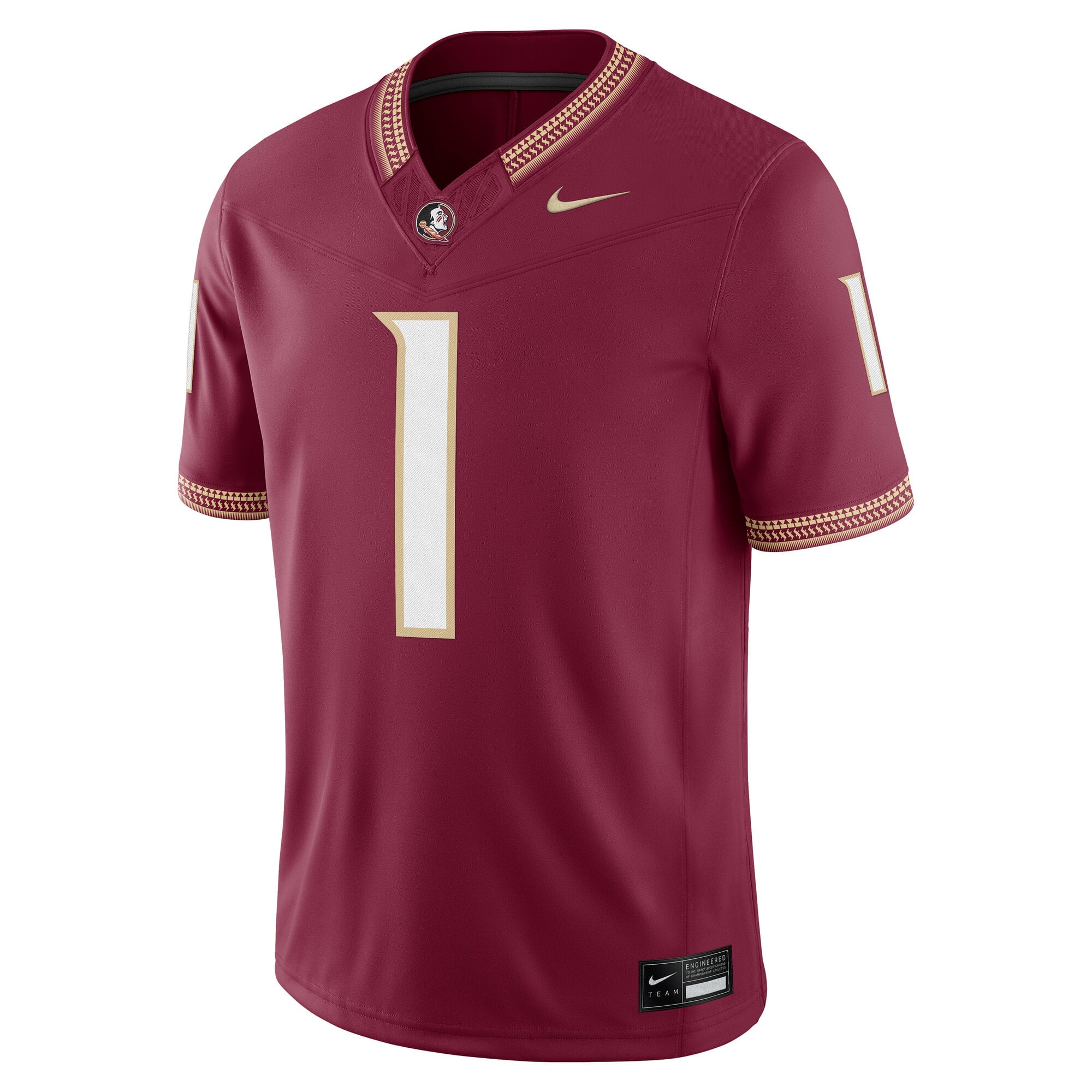 #1 Florida State Seminoles Home F.U.S.E. Stitched Jersey Garnet - front view