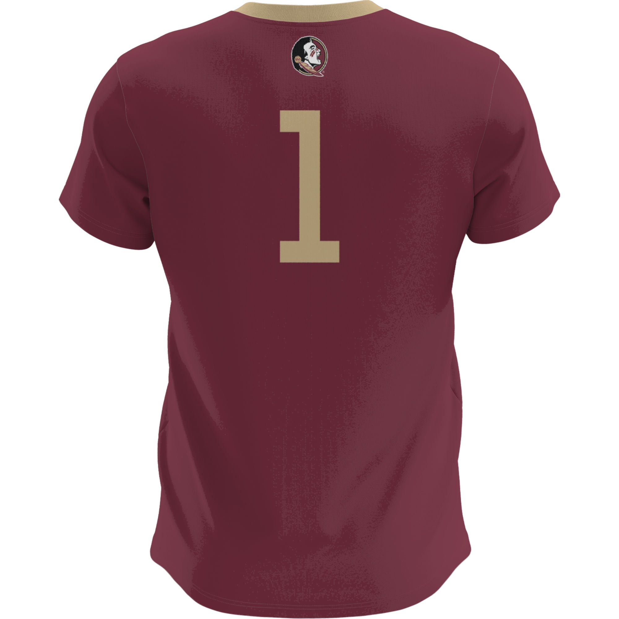 Florida State Seminoles Lightweight Soccer Fashion Jersey Garnet - back view