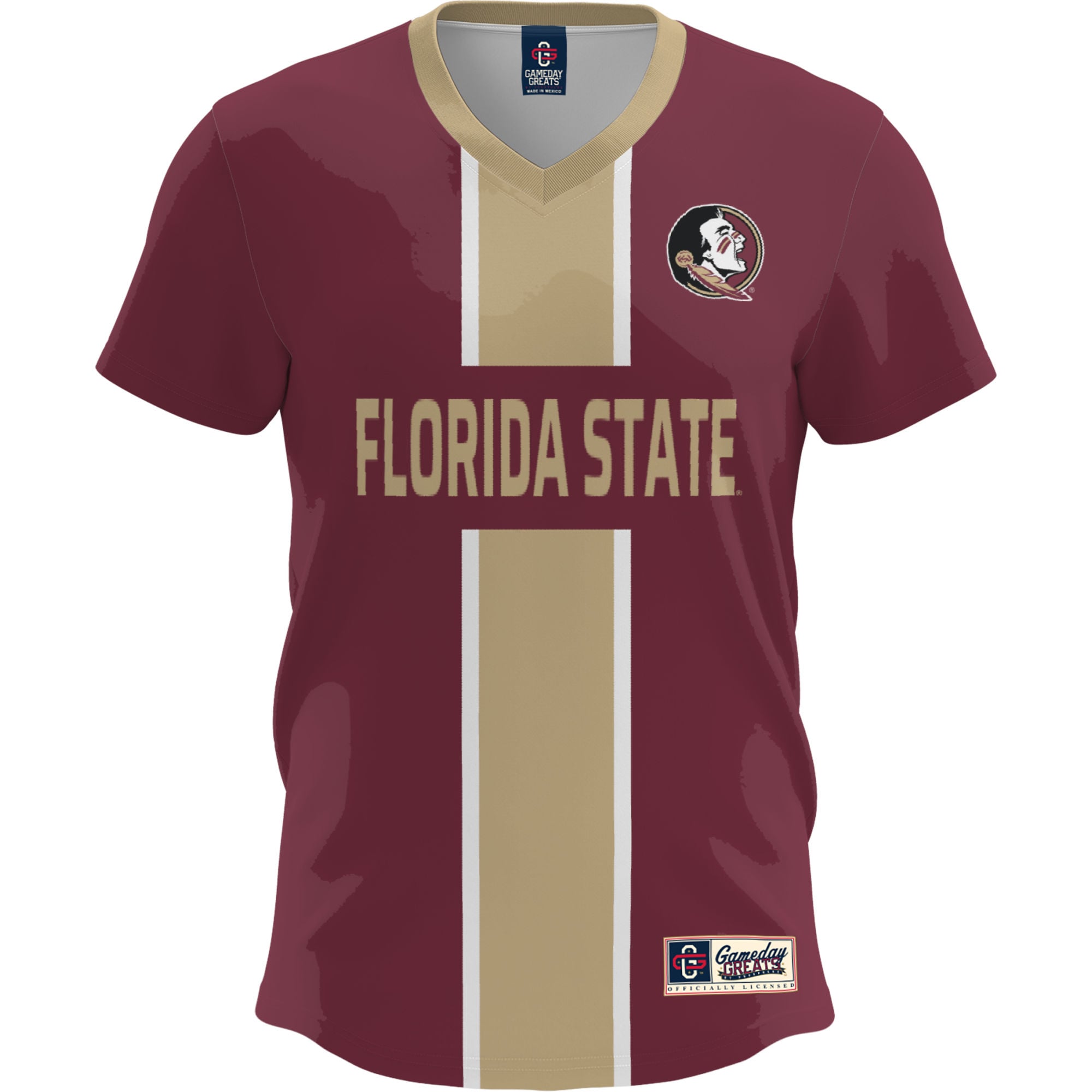 Florida State Seminoles Lightweight Soccer Fashion Jersey Garnet - front view