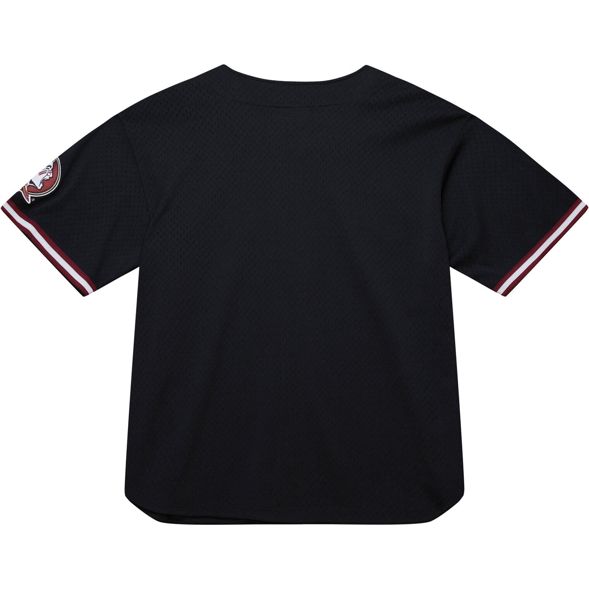 Florida State Seminoles On The Clock Full-Button Fashion Jersey Black - back view