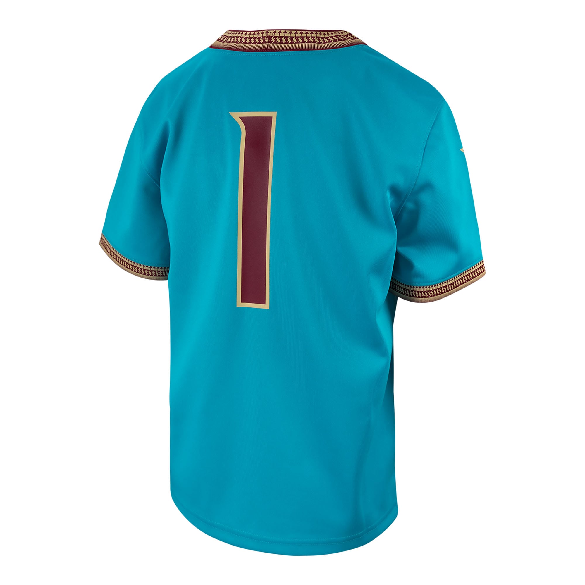 #1 Florida State Seminoles Toddler Jersey Turquoise - back view