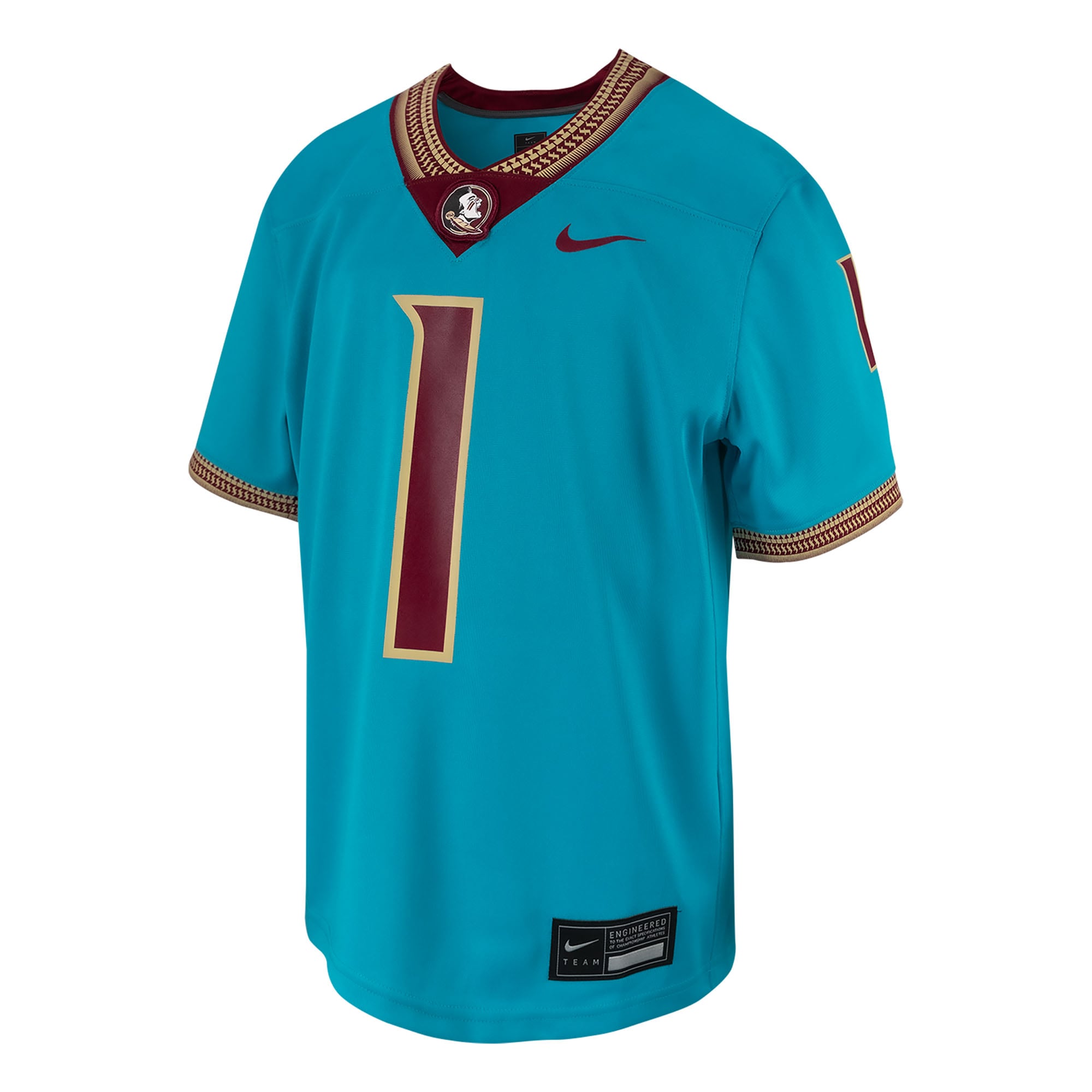 #1 Florida State Seminoles Toddler Jersey Turquoise - front view