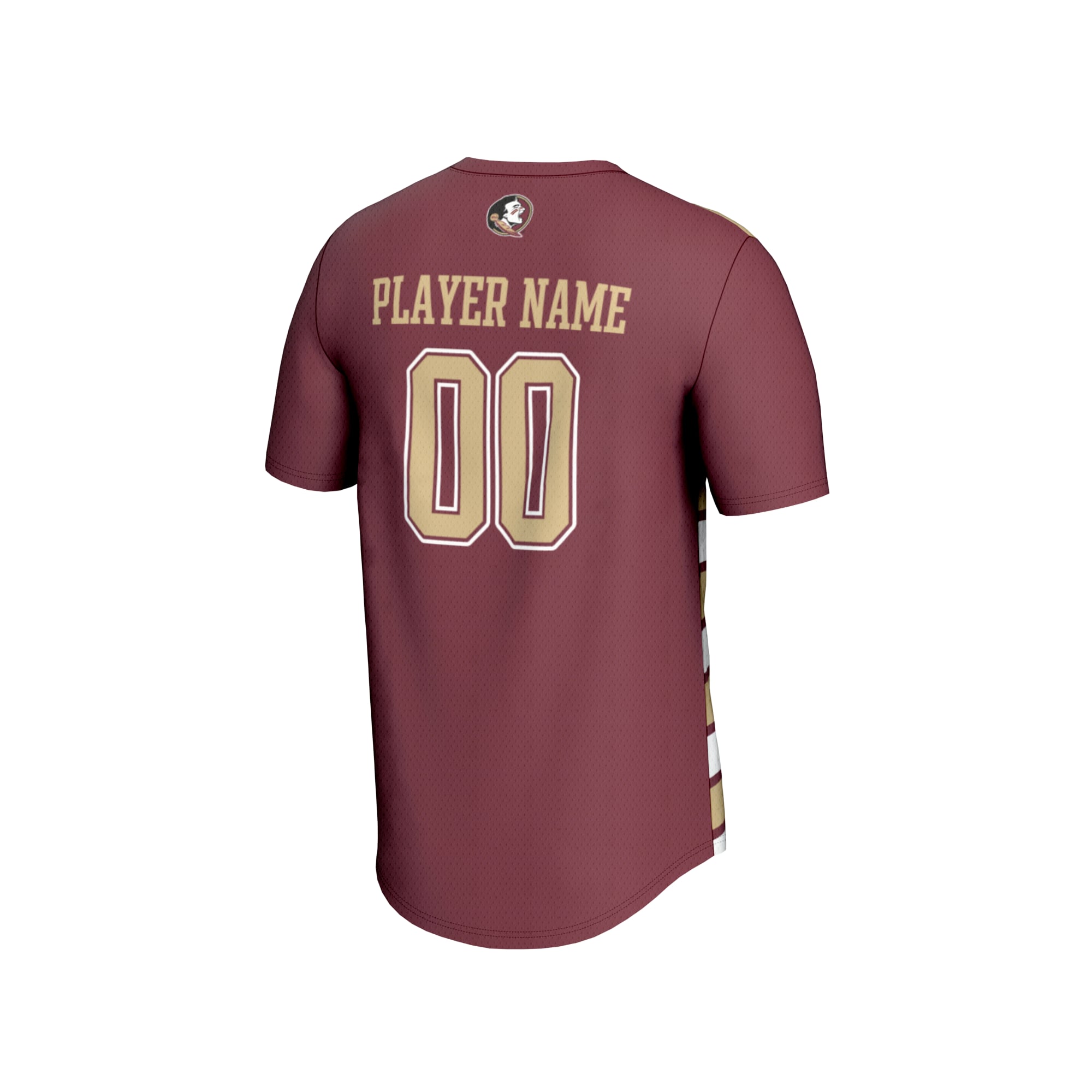 Florida State Seminoles Unisex Collegiate Women's Soccer Lightweight Fashion Jersey - back view
