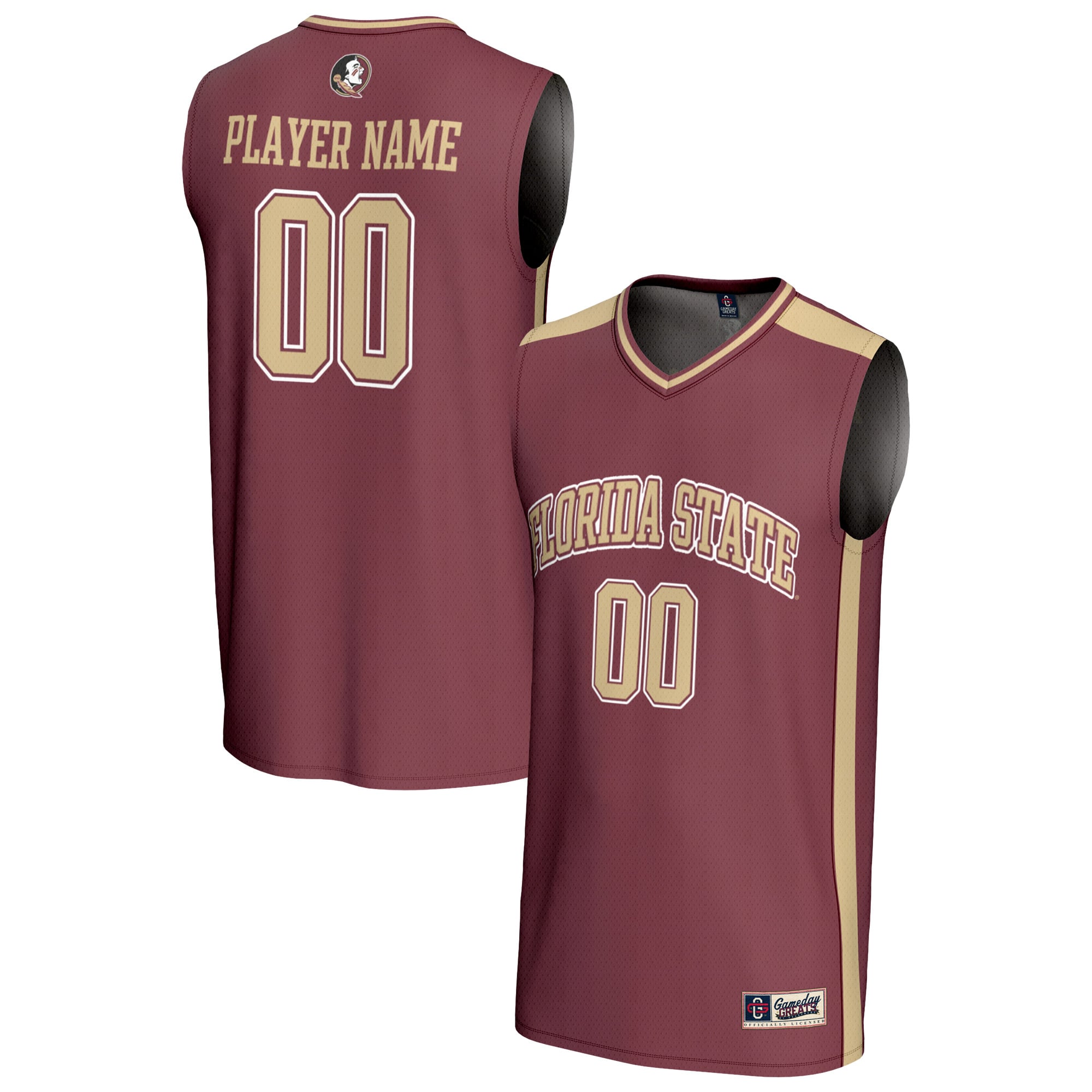 Florida State Seminoles Unisex Lightweight Women's Basketball Fashion Jersey - front and back view