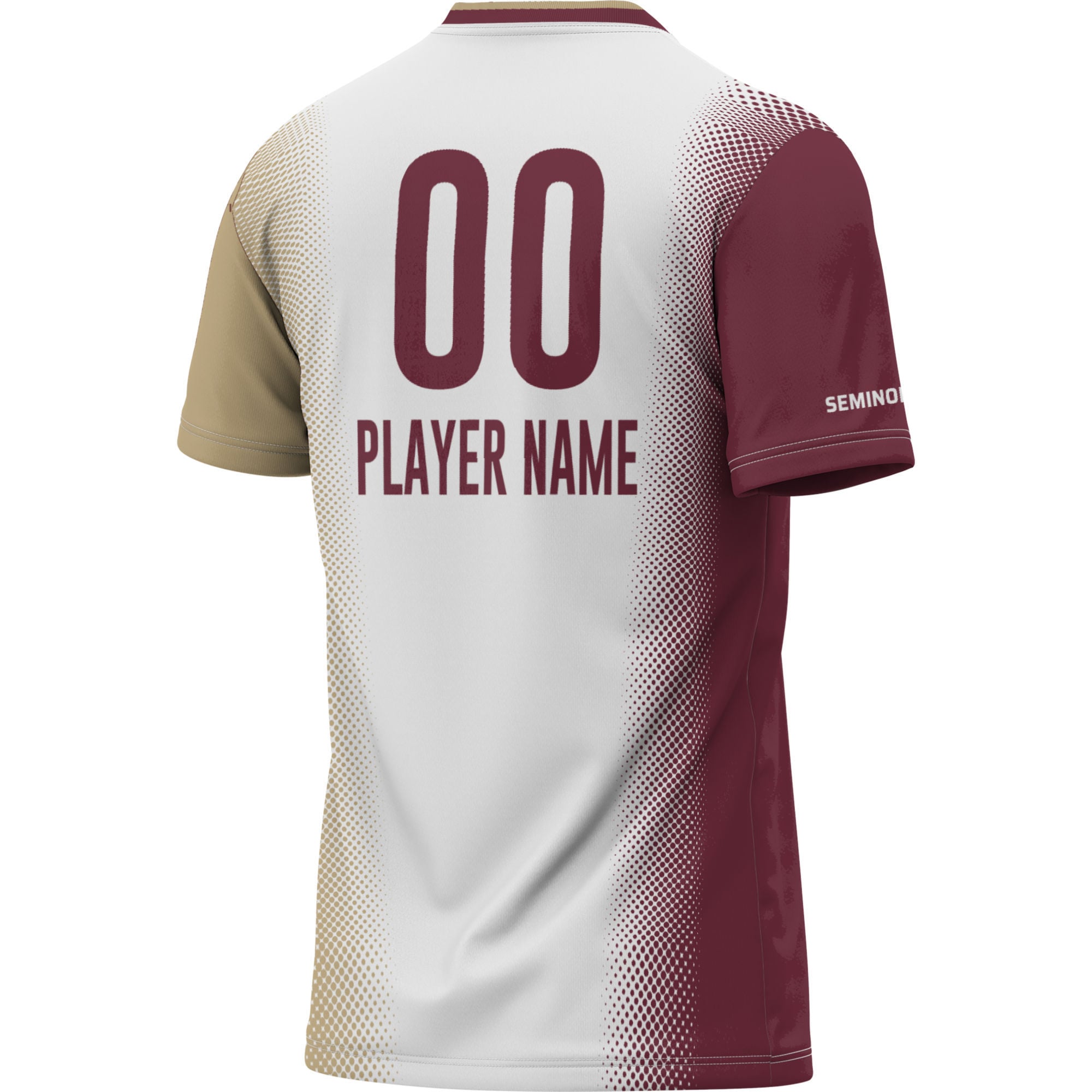 Florida State Seminoles Youth Lightweight Women's Soccer Jersey White - back view