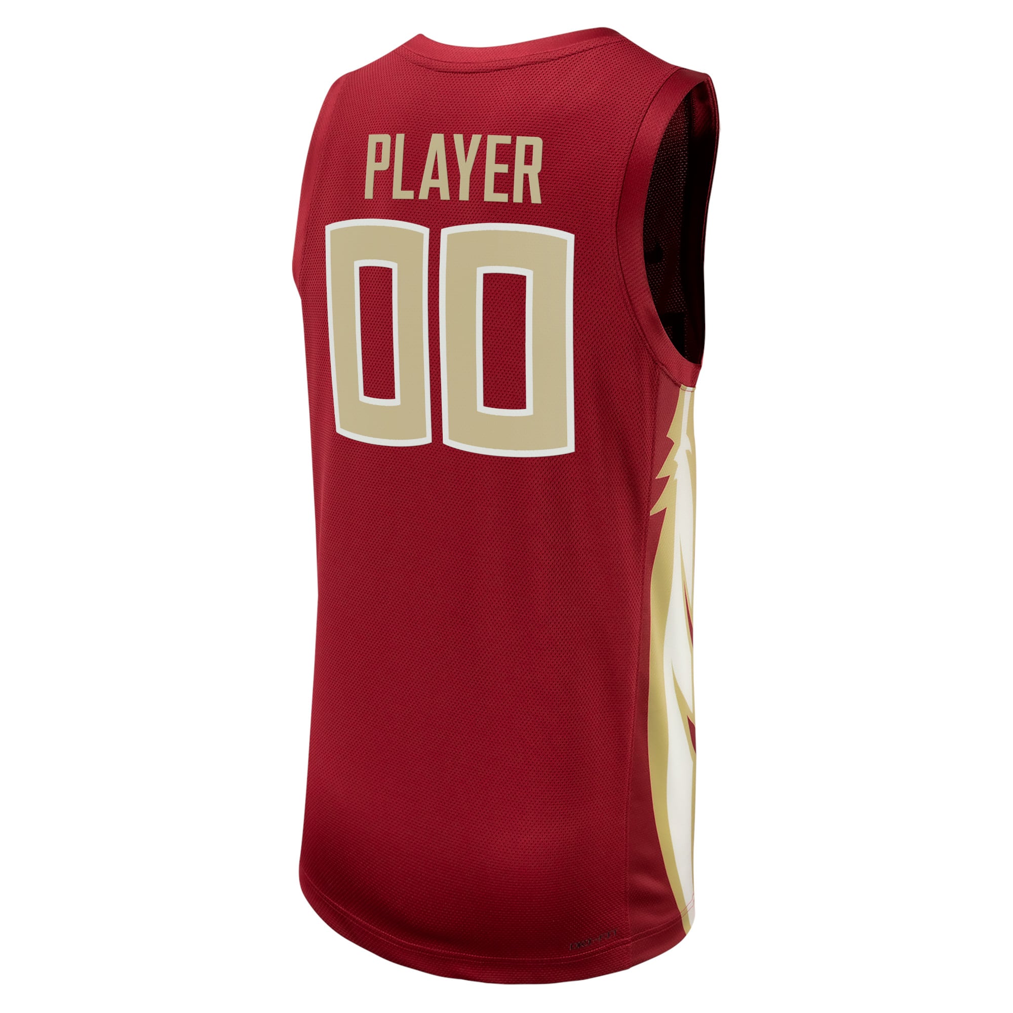 Florida State Seminoles Unisex Women's Basketball Jersey Garnet - back view
