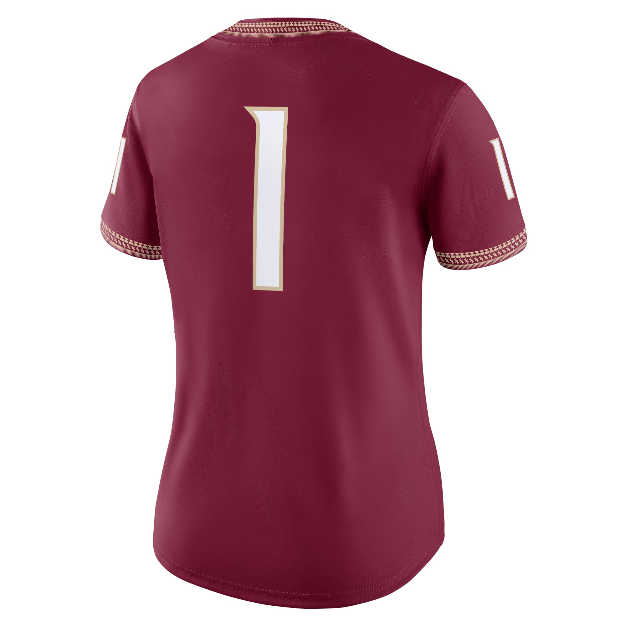 #1 Florida State Seminoles Women's Jersey Garnet - back view