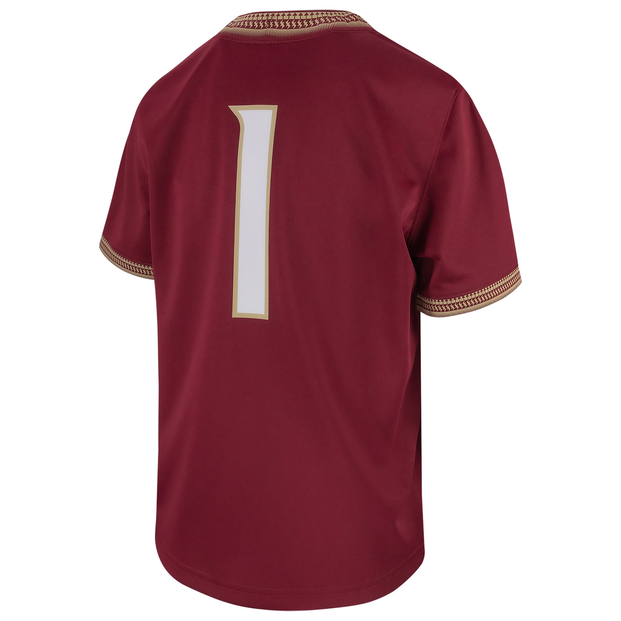 Florida State Seminoles Youth Football Jersey Garnet - back view