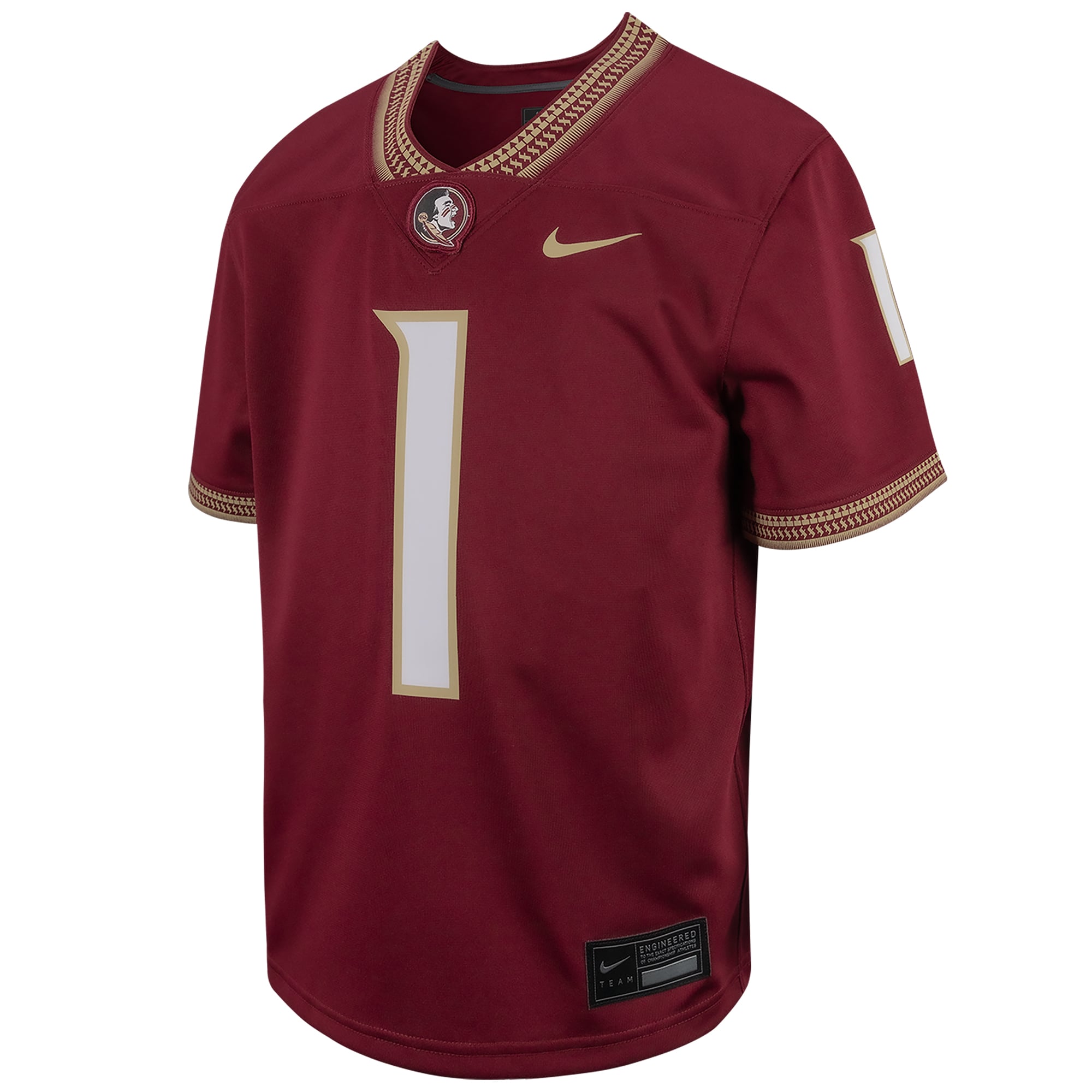 Florida State Seminoles Youth Football Jersey Garnet - front view