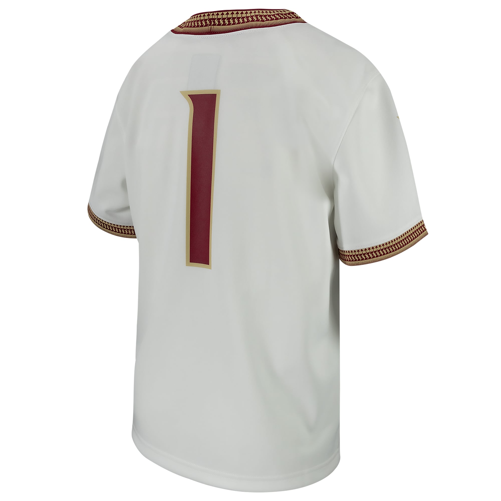 Florida State Seminoles Youth Football Jersey White - back view