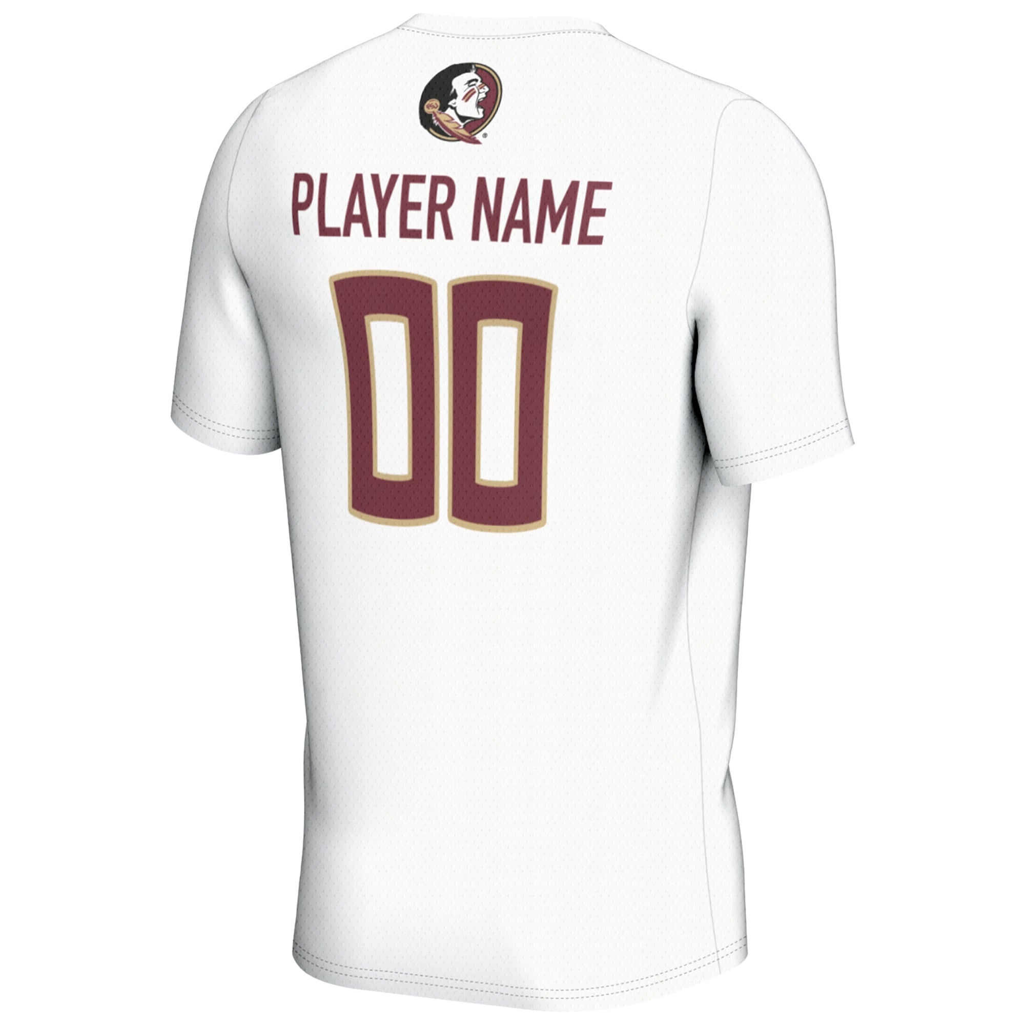 Florida State Seminoles Youth Lightweight Collegiate Women's Soccer Fashion Jersey - back view