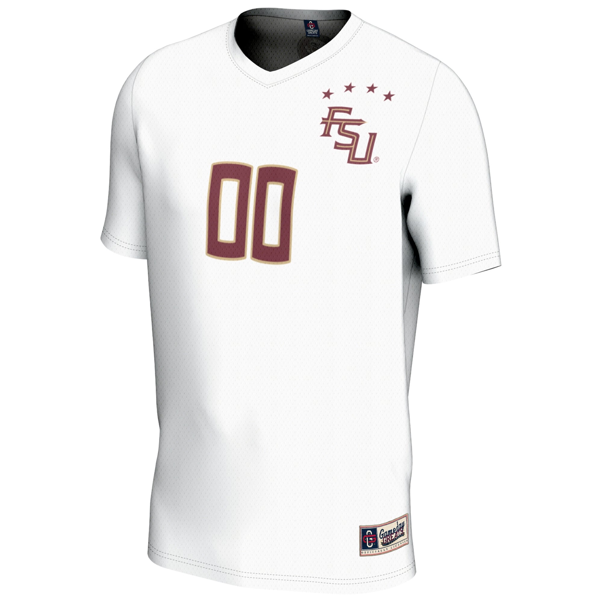Florida State Seminoles Youth Lightweight Collegiate Women's Soccer Fashion Jersey - front view