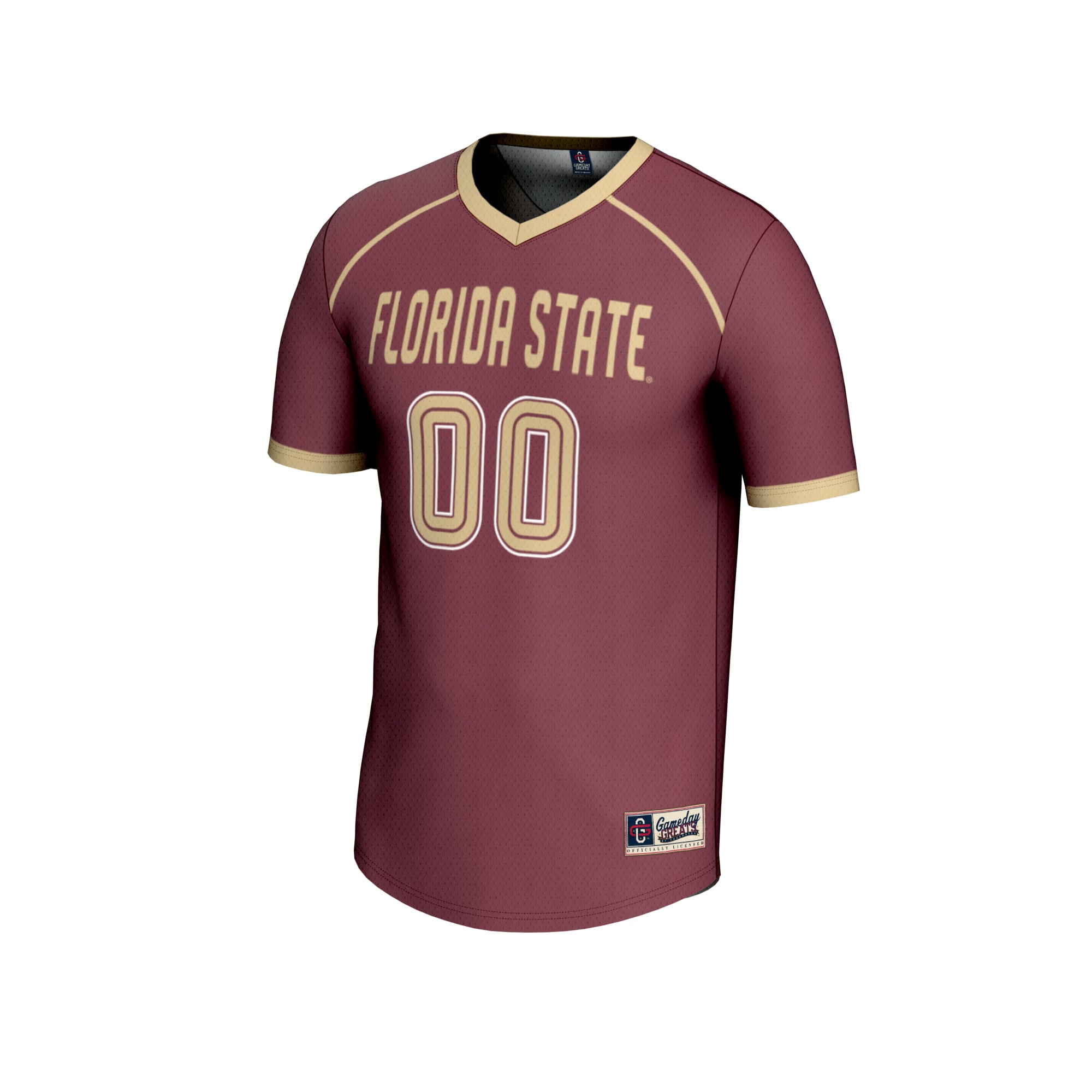 Florida State Seminoles Youth Women's Lacrosse Lightweight Jersey Garnet - front view