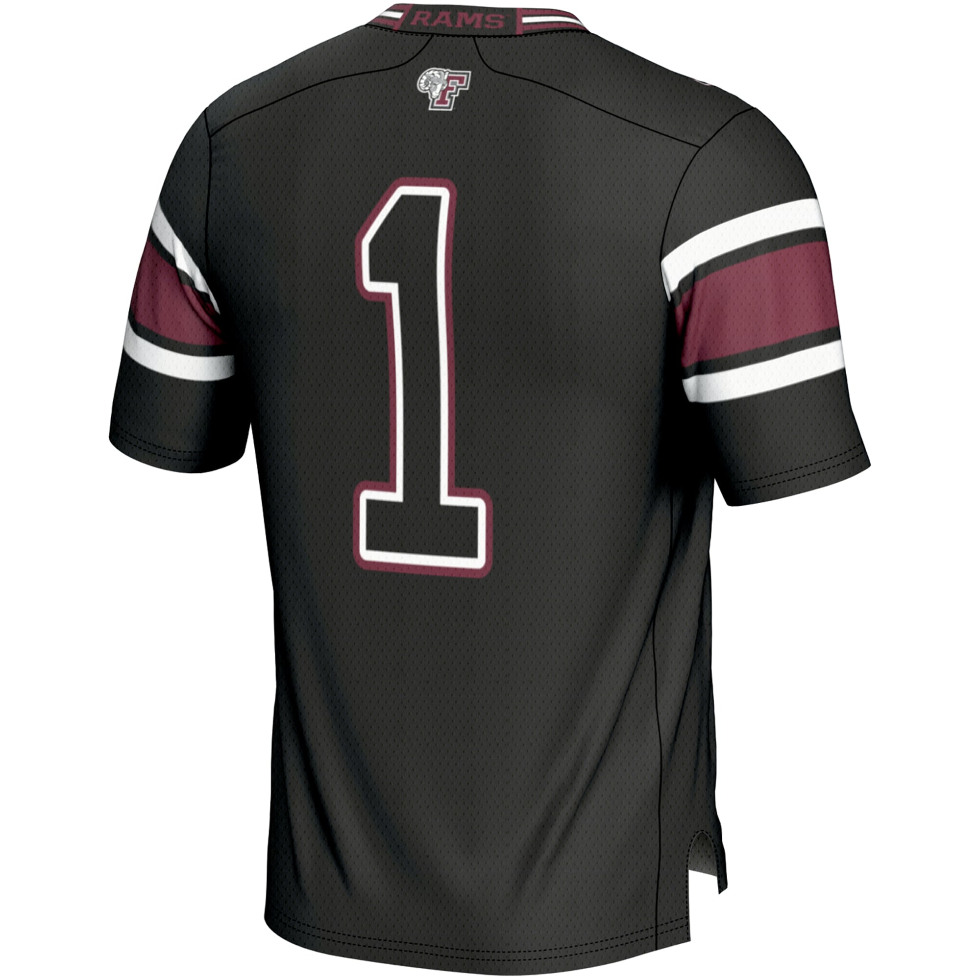 #1 Fordham Rams Endzone Football Jersey Black - detail view 1