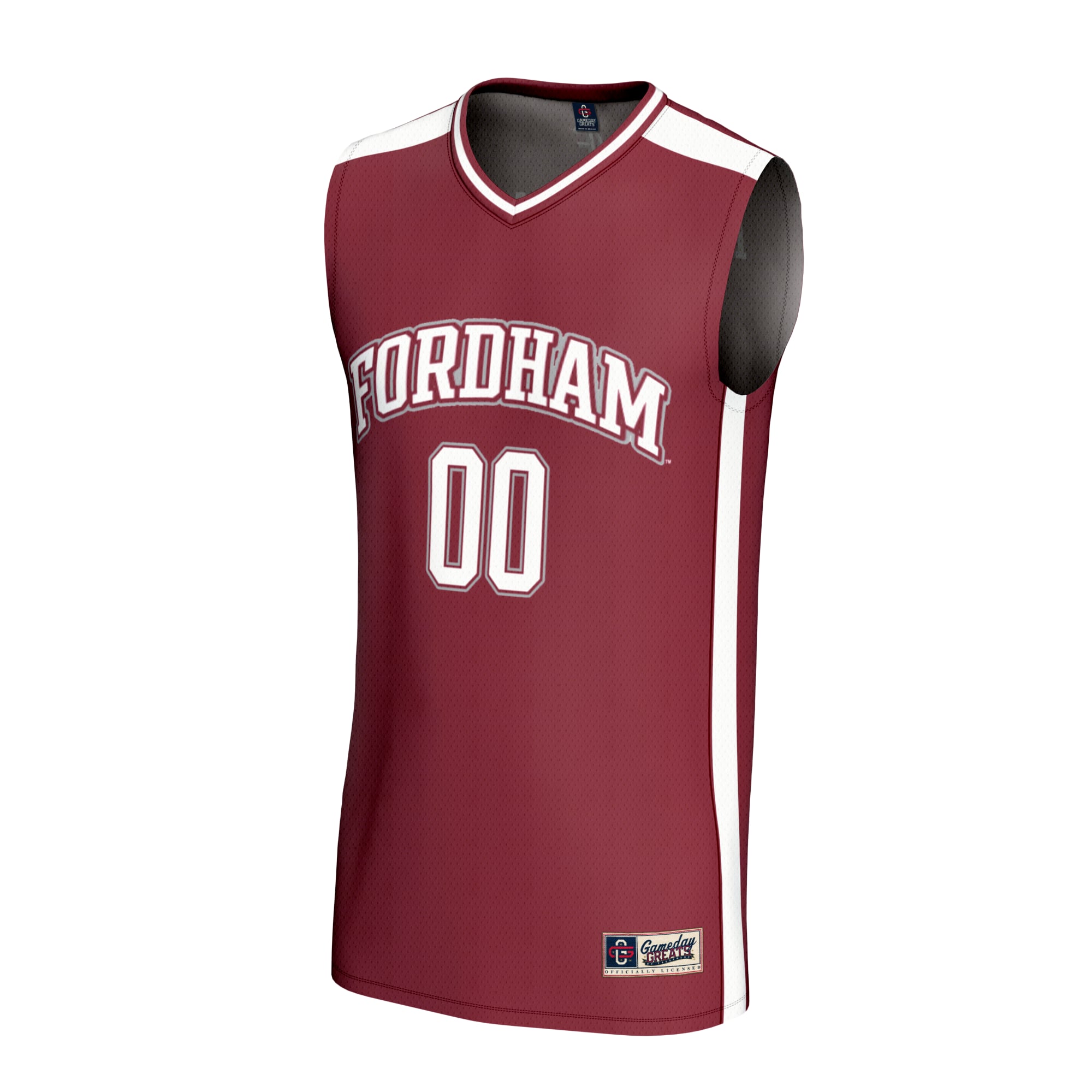 Fordham Rams Unisex Lightweight Collegiate Women's Basketball Fashion Jersey Maroon - front view
