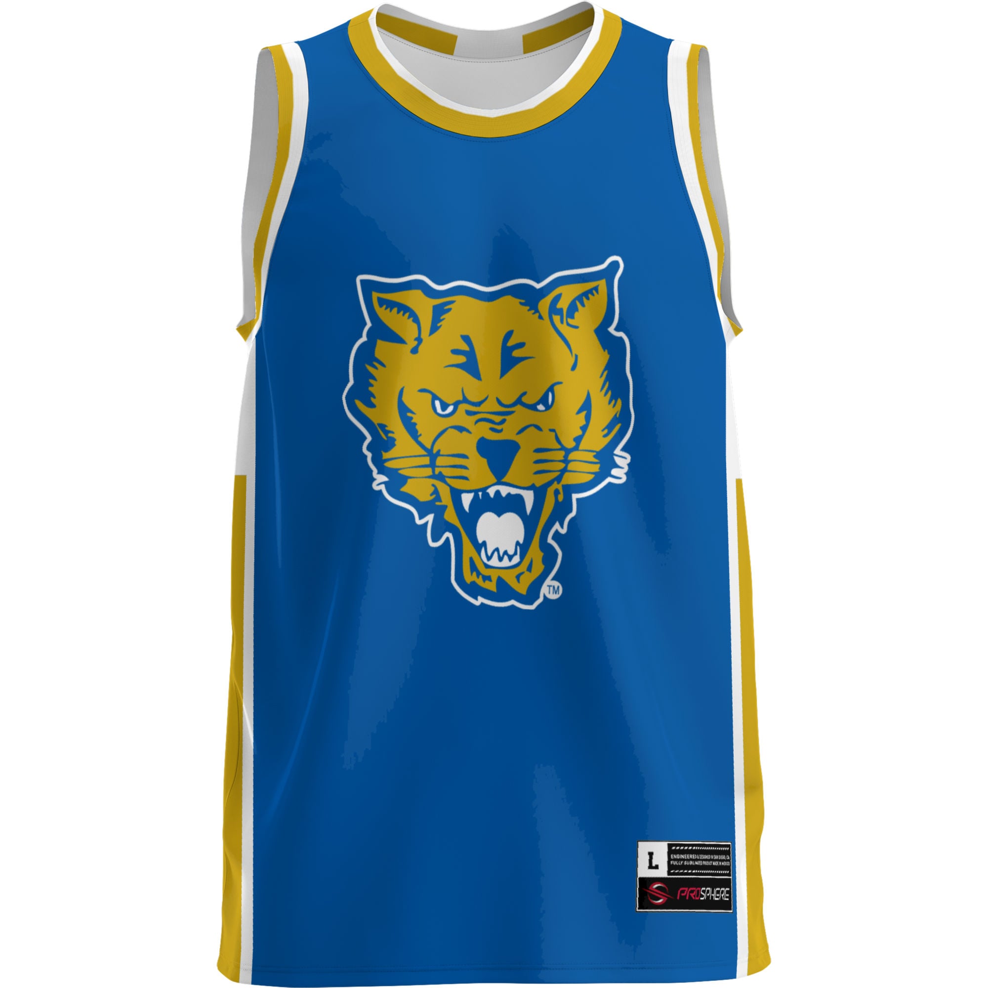 Fort Valley State Wildcats Lightweight Basketball Jersey Blue - front view