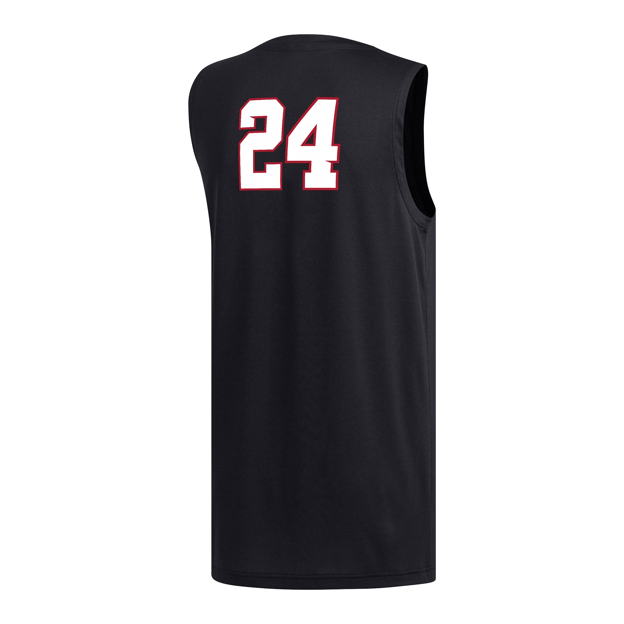 #24 Fresno State Bulldogs Basketball Jersey Black - back view