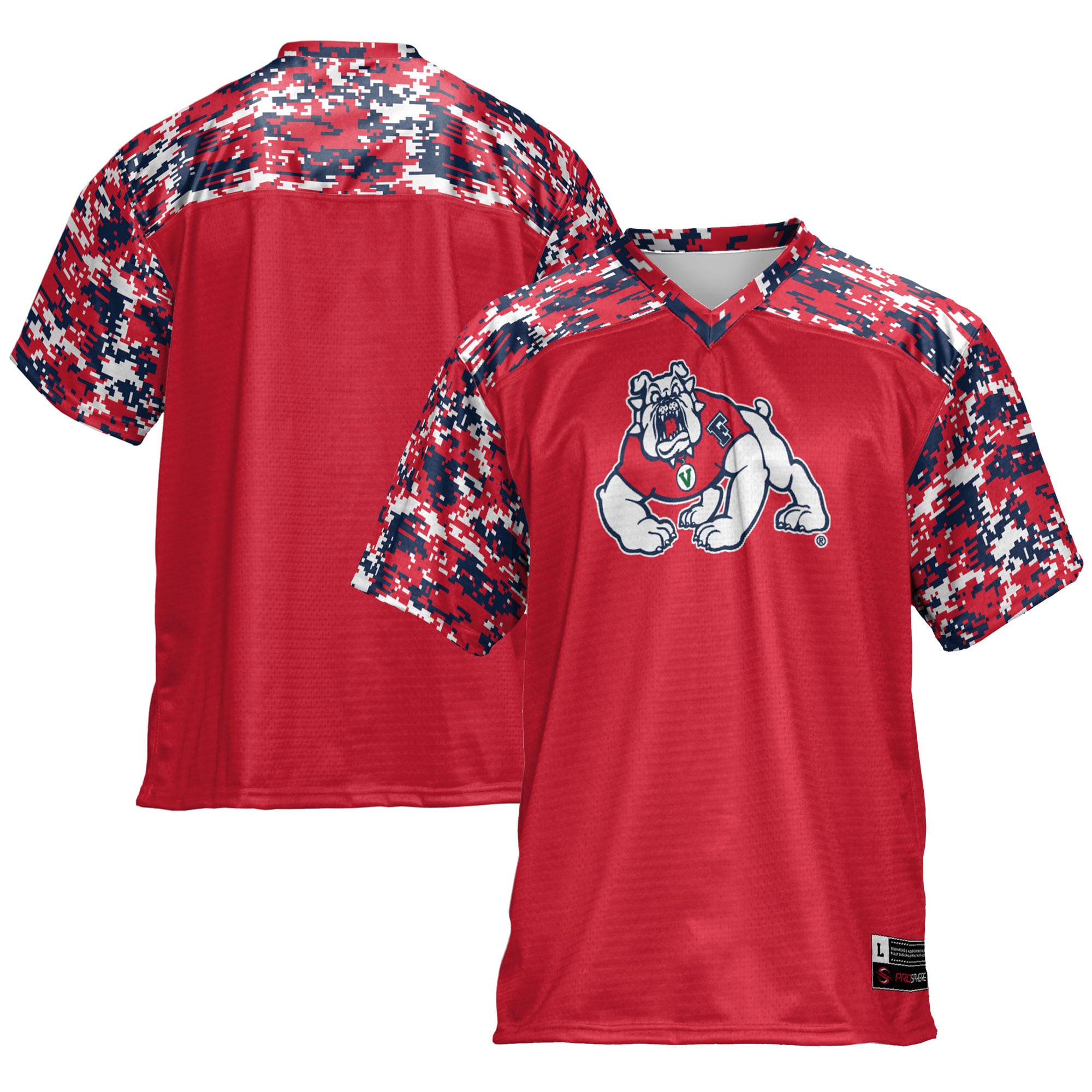 Fresno State Bulldogs Football Jersey Blue - front and back view