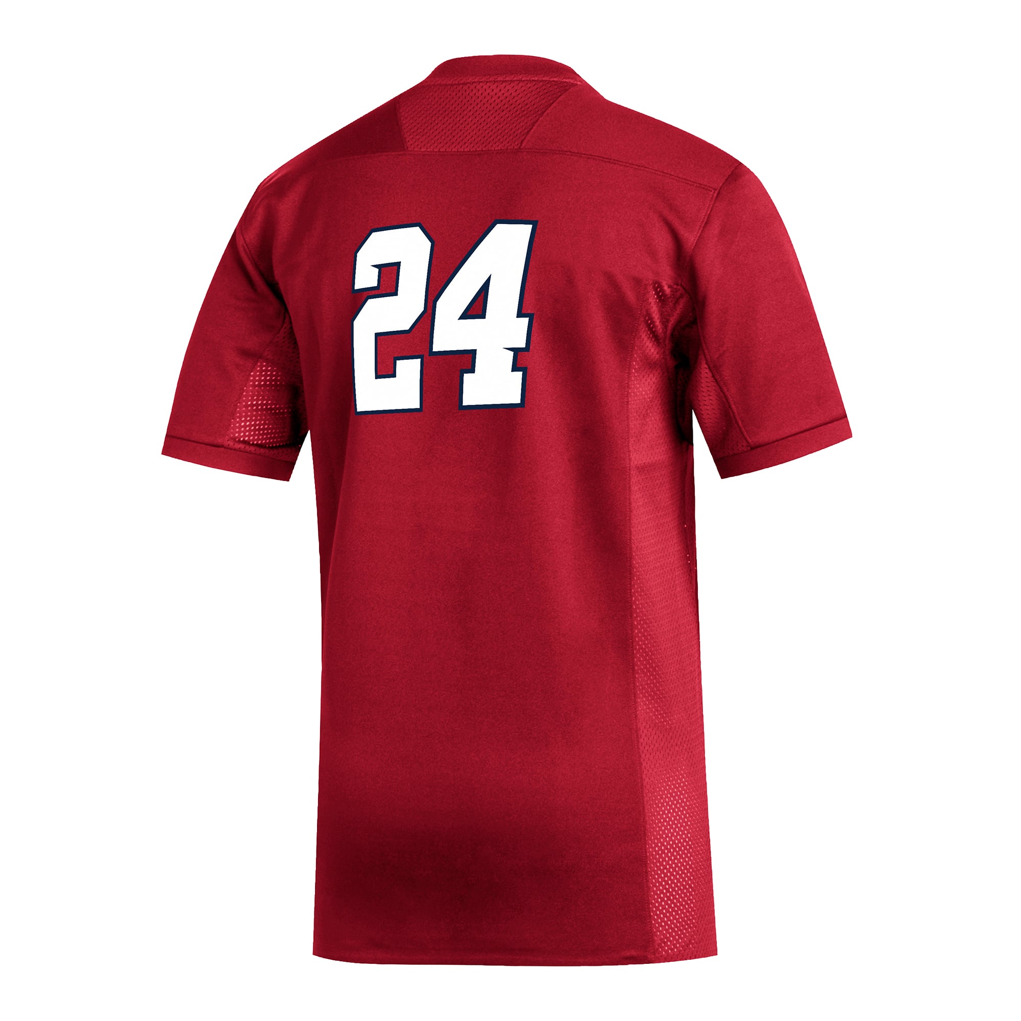 #24 Fresno State Bulldogs Football Jersey Red - back view