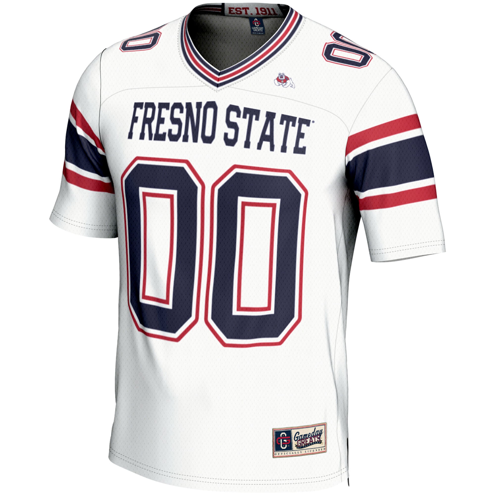 Fresno State Bulldogs Football Jersey White - front view