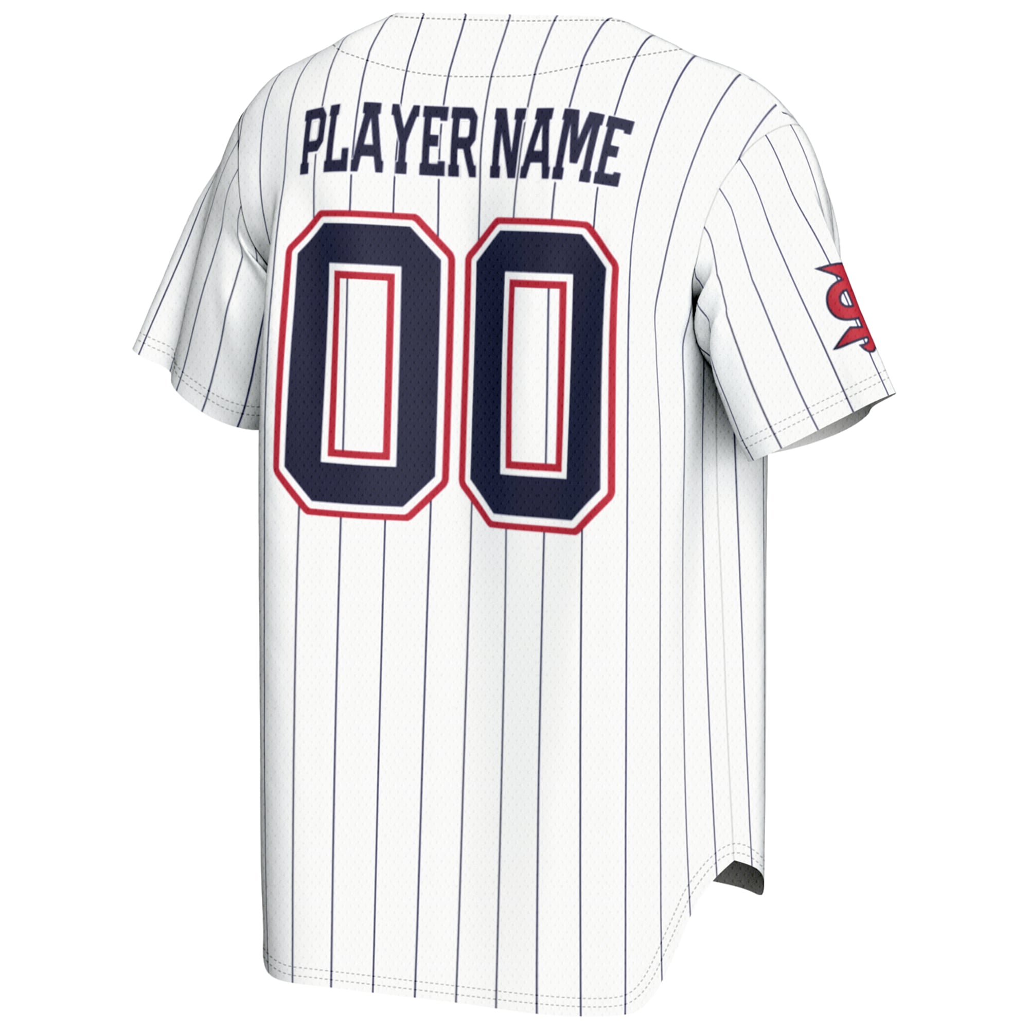 Fresno State Bulldogs Lightweight Baseball Jersey White - back view