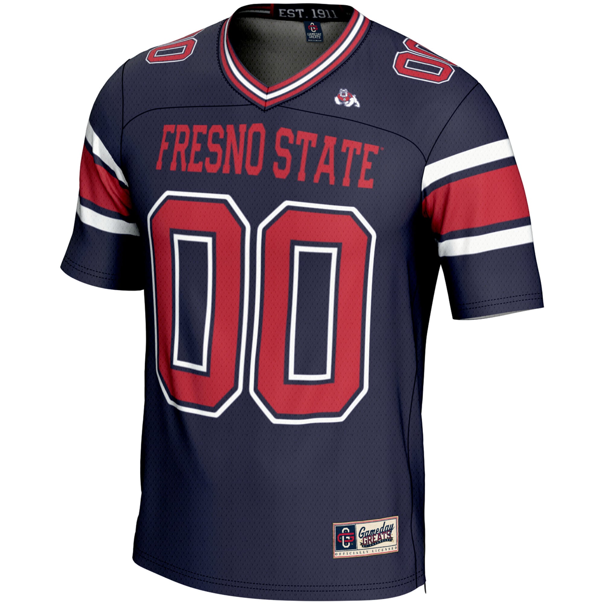 Fresno State Bulldogs Youth Football Jersey Navy - front view