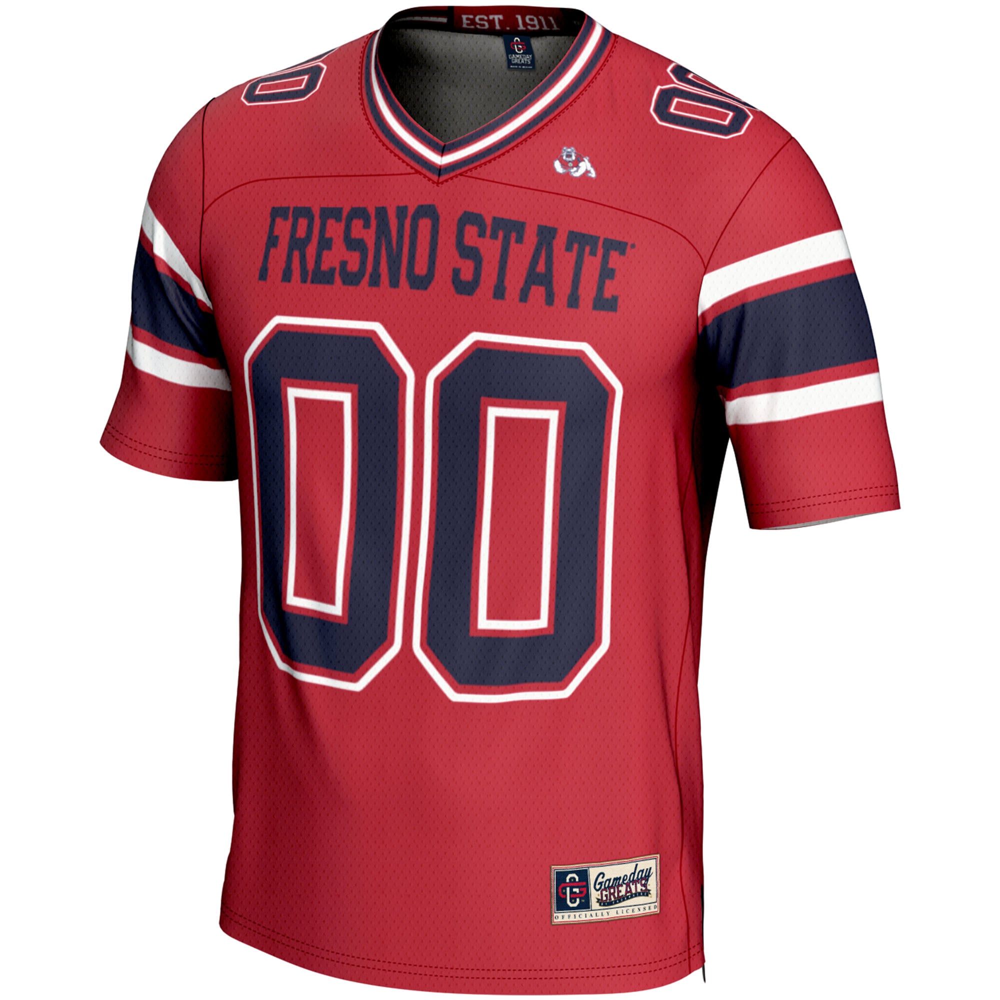 Fresno State Bulldogs Youth Football Jersey Red - front view
