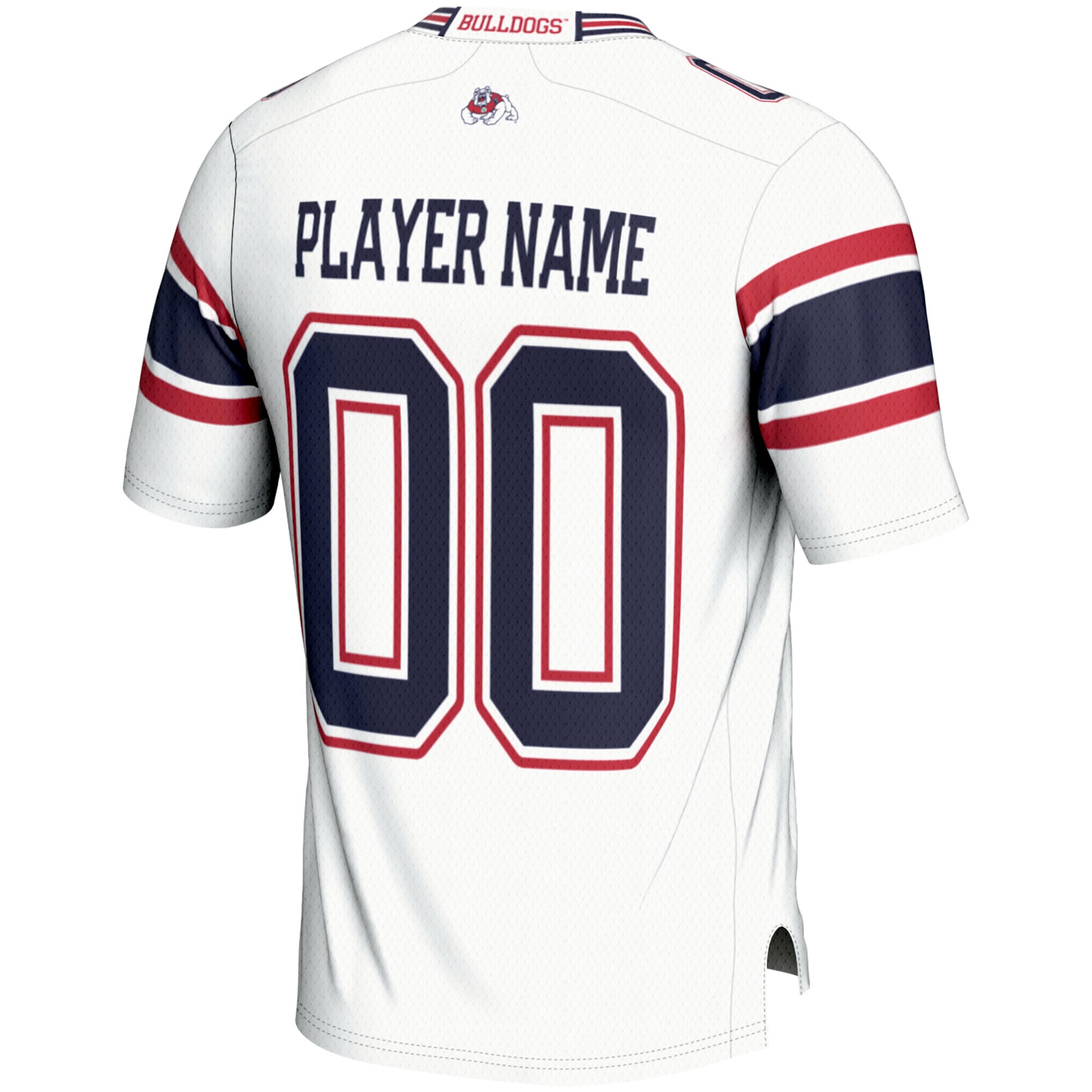 Fresno State Bulldogs Youth Football Jersey White - back view