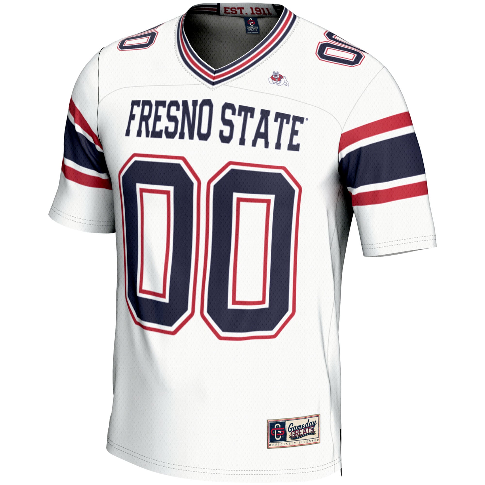 Fresno State Bulldogs Youth Football Jersey White - front view