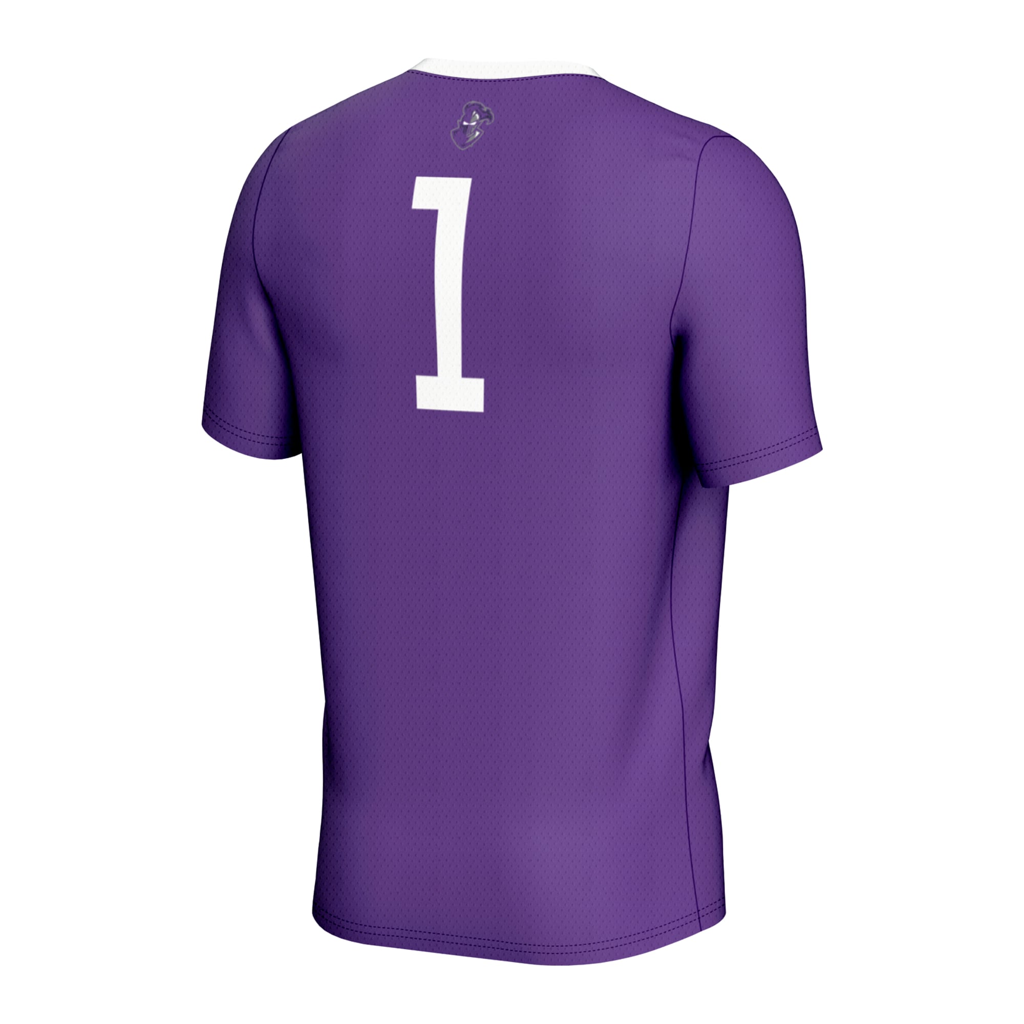 #1 Furman Paladins Lightweight Soccer Jersey Purple - back view