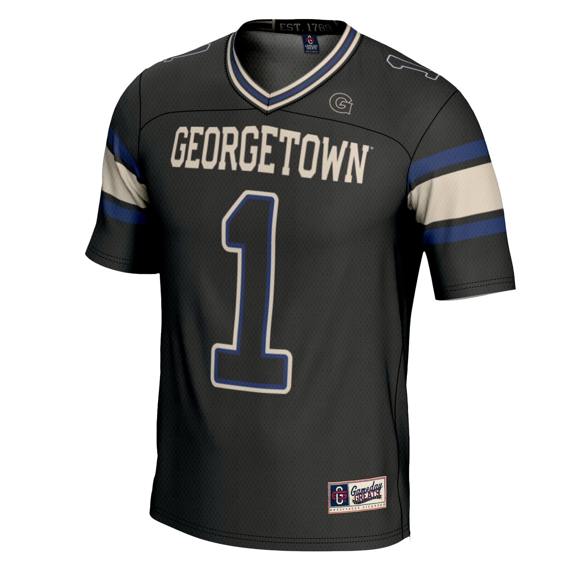 #1 Georgetown Hoyas Football Jersey Cardinal - front view